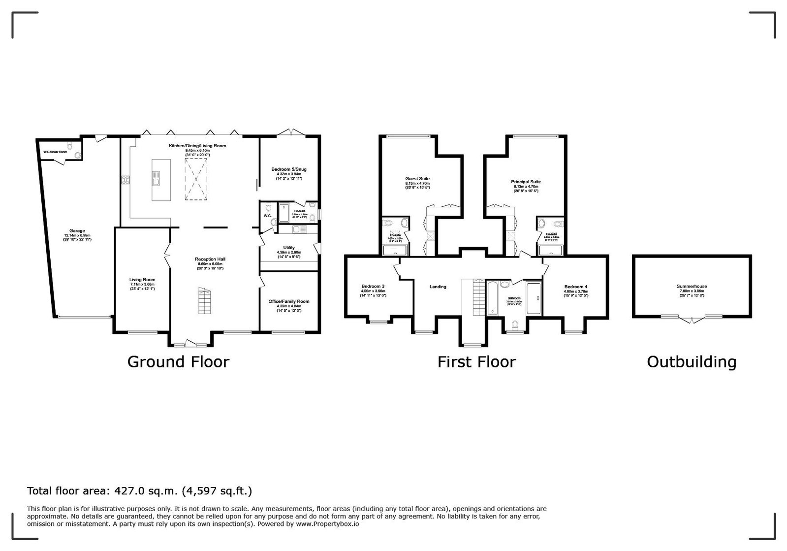 Woodpeckers, Chalk Road, Ifold floorplan