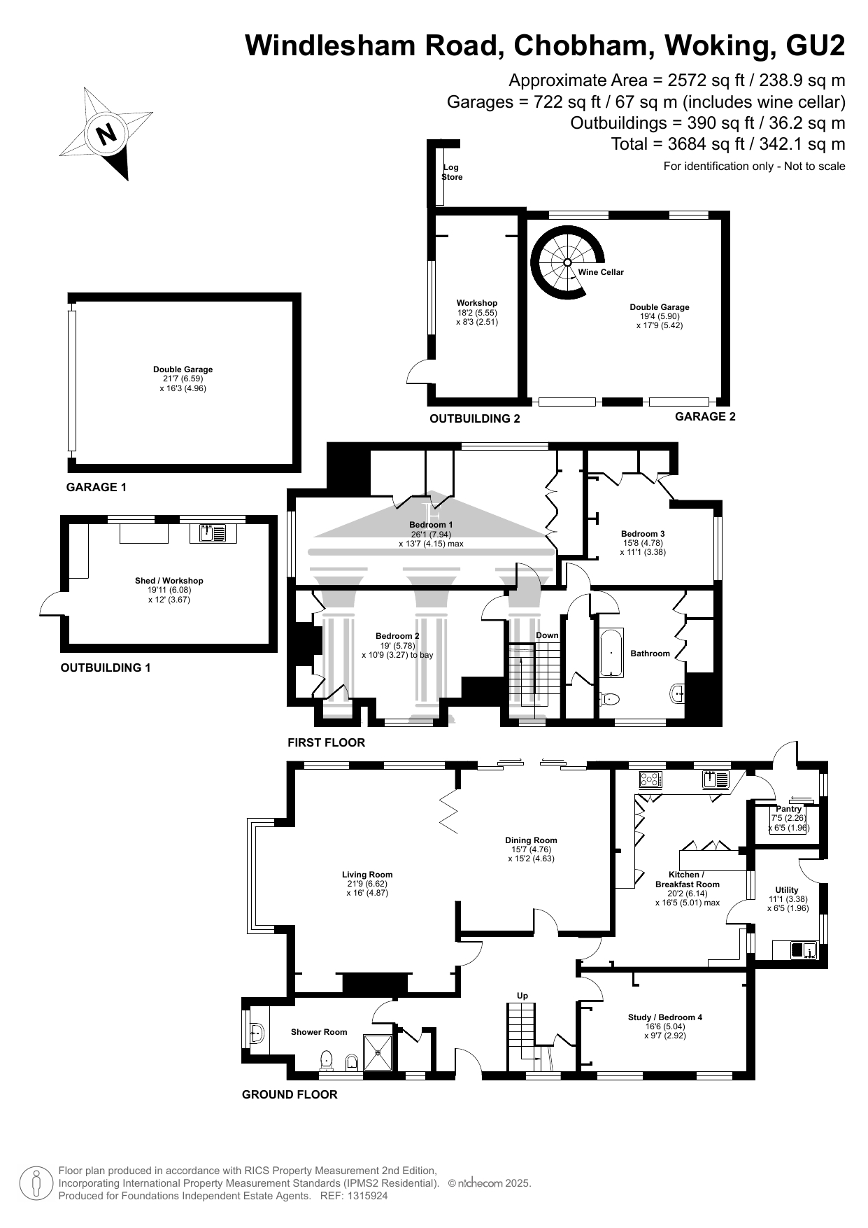 Burrows, Windlesham Road, Woking floorplan