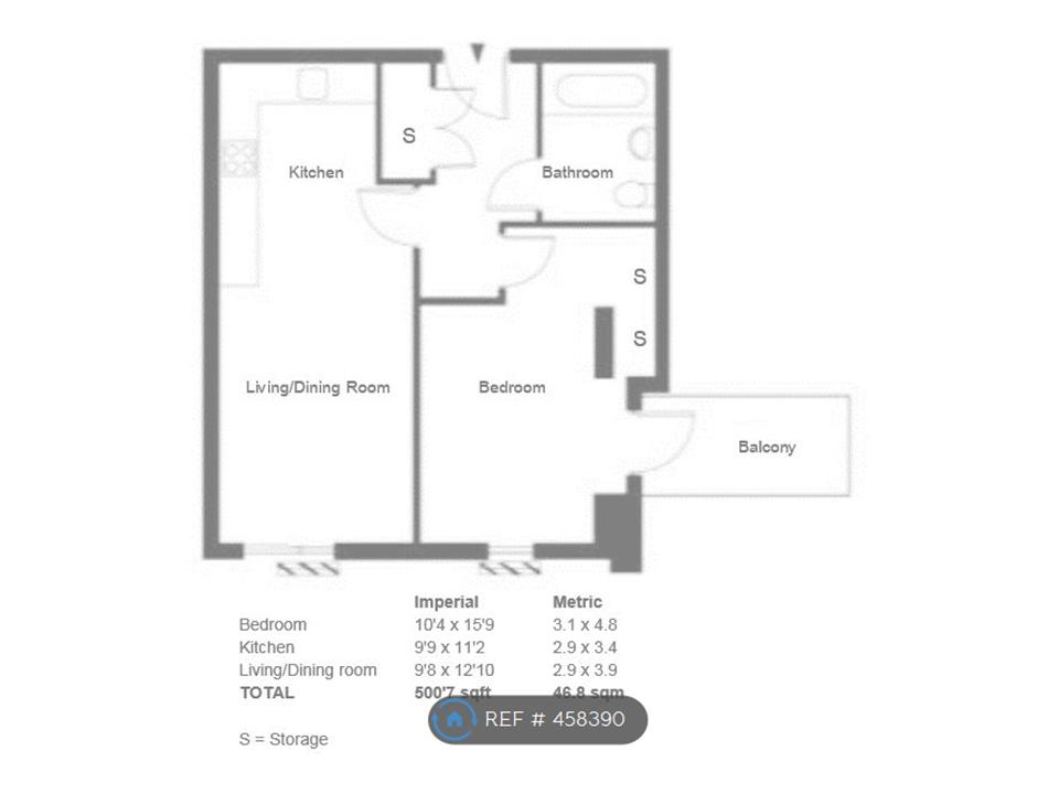 1 Bedrooms Flat to rent in Hardwick Square, London SW18