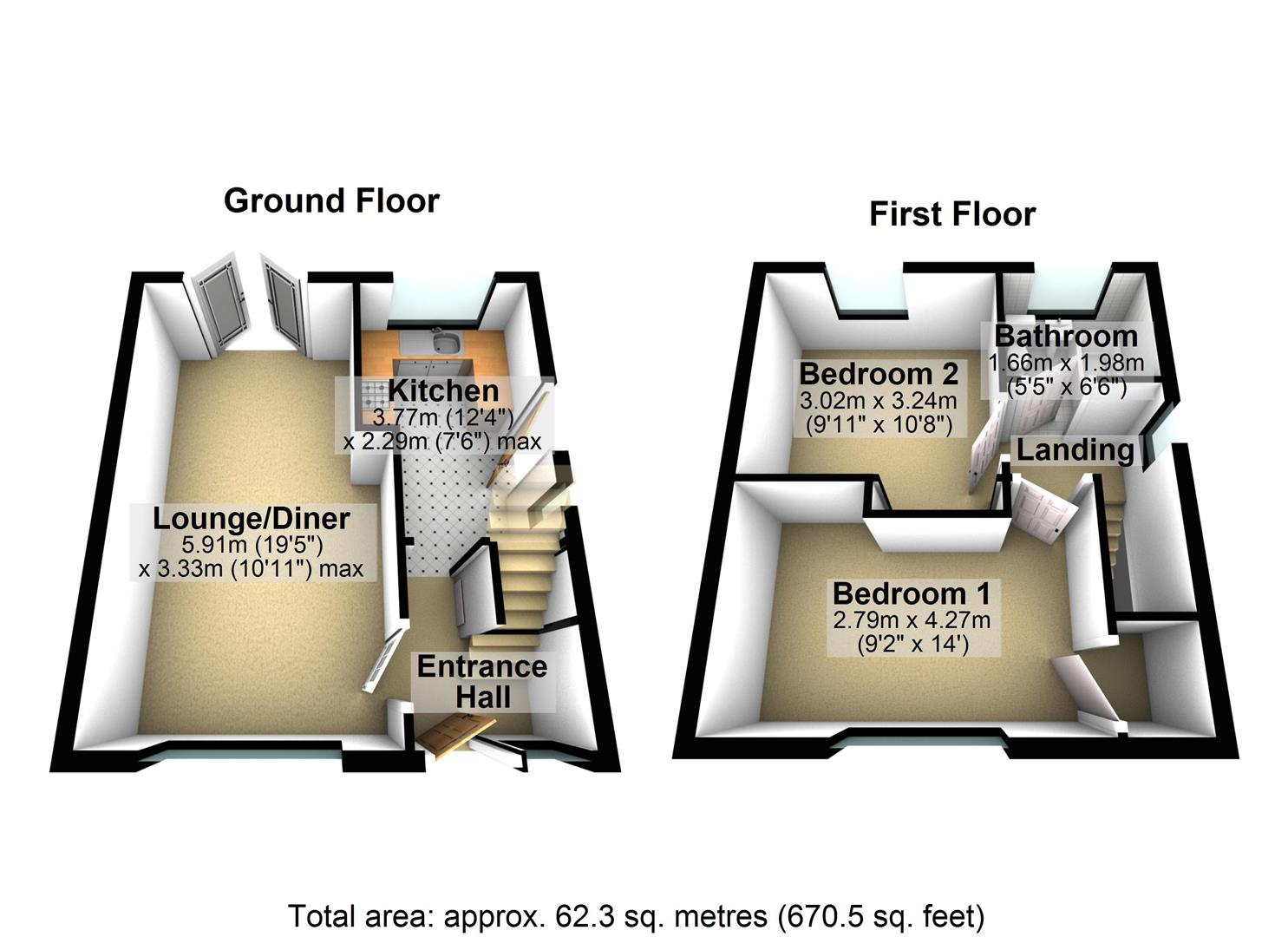 22, Goosefield Rise, Leeds floorplan