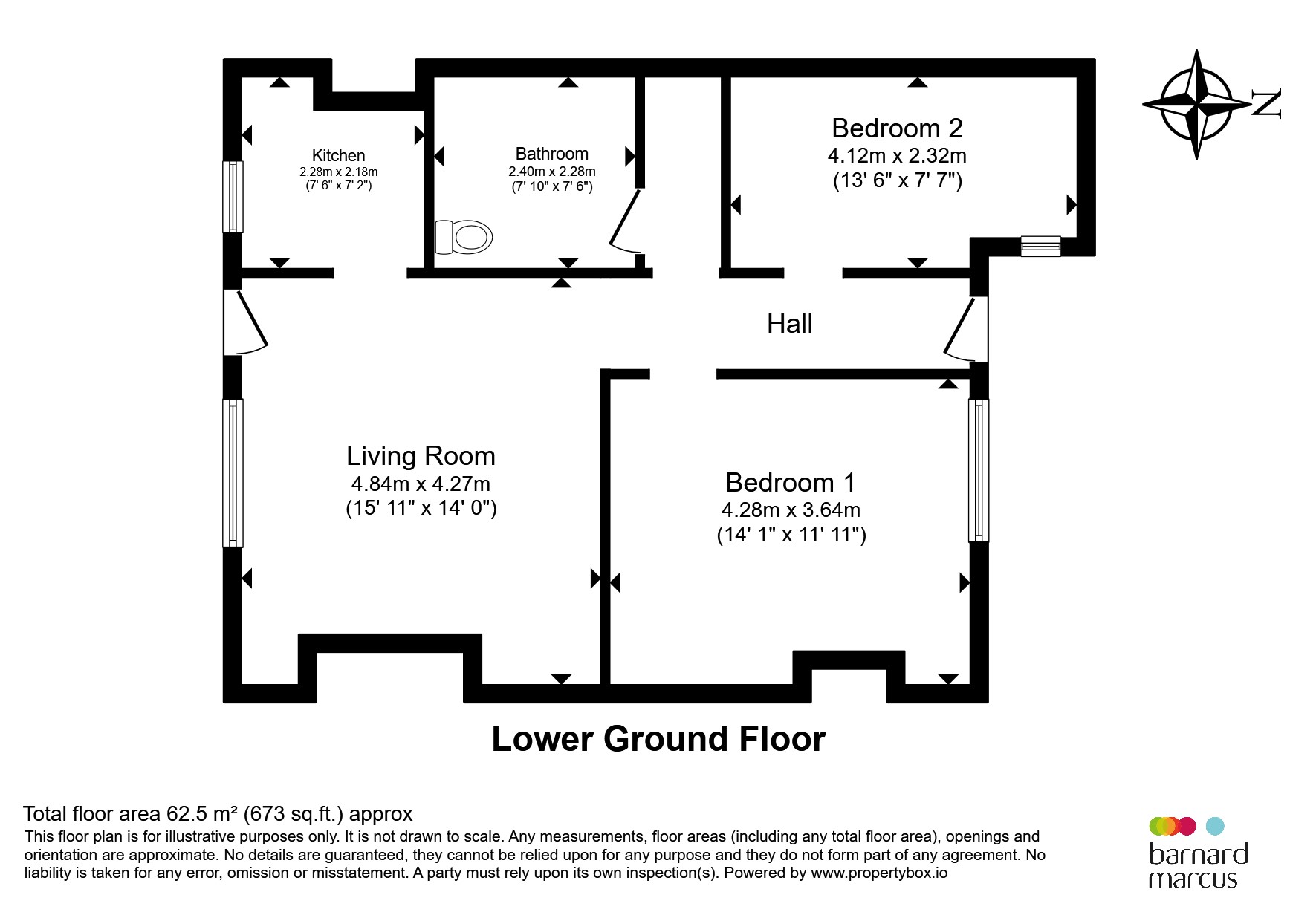 184a, Queens Road, London floorplan