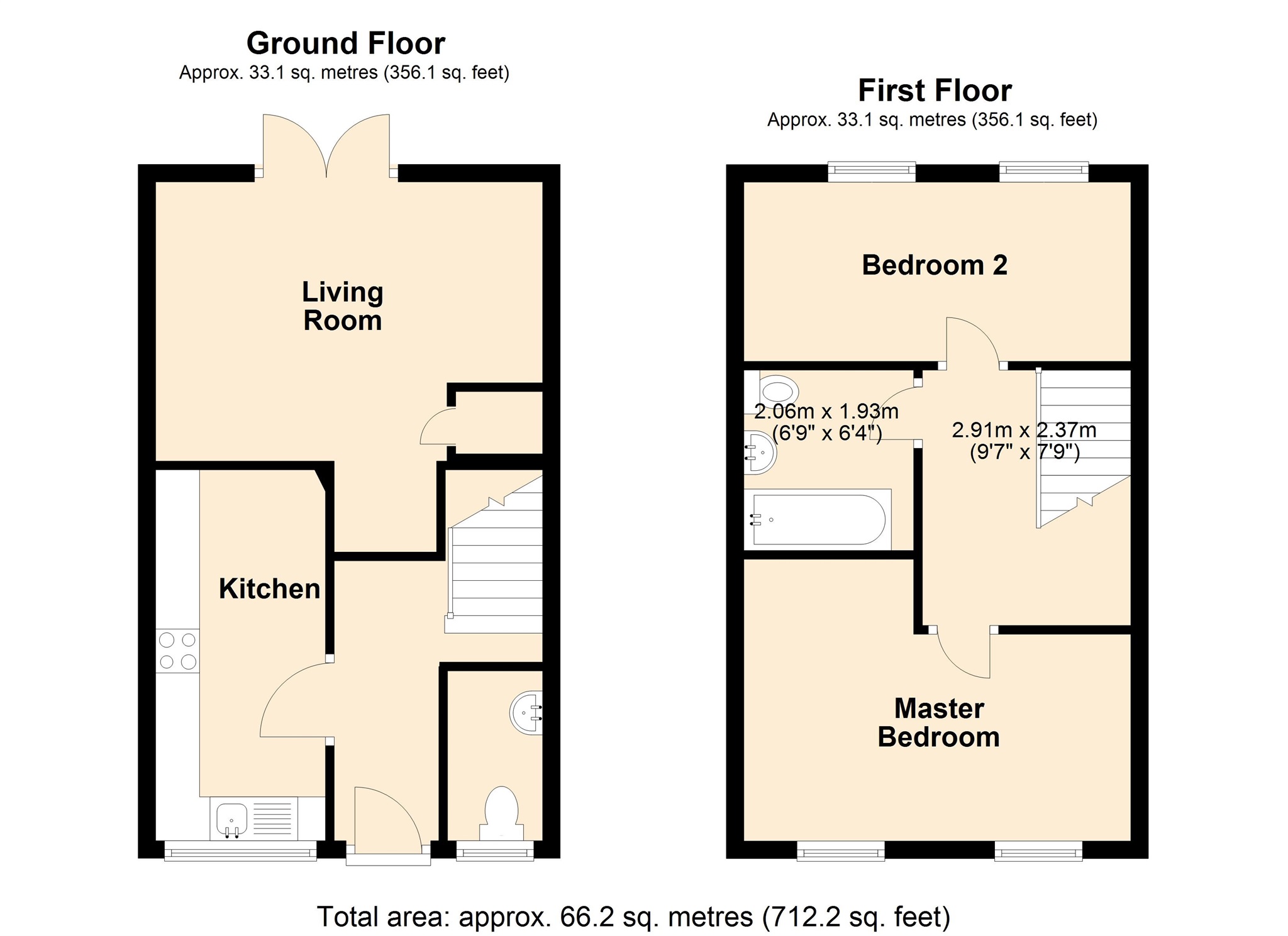 Dyffryn Y Coed, Church Village, Pontypridd CF38, 2 bedroom terraced