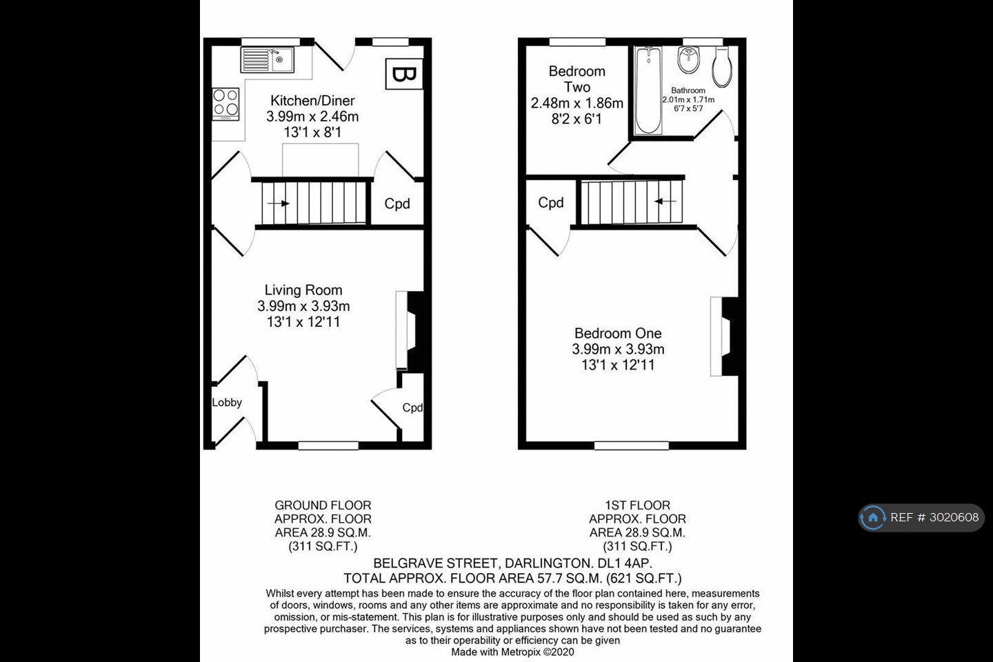 Belgrave Street, Darlington floorplan