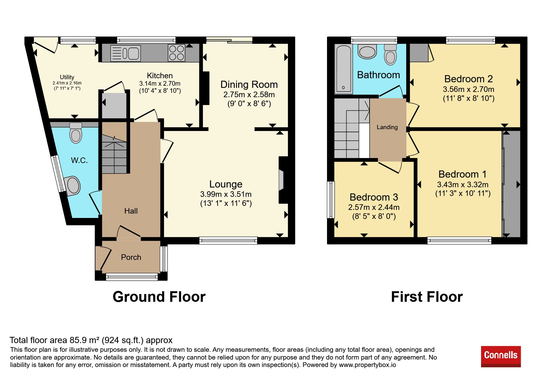 15, Deane Drive, Taunton floorplan