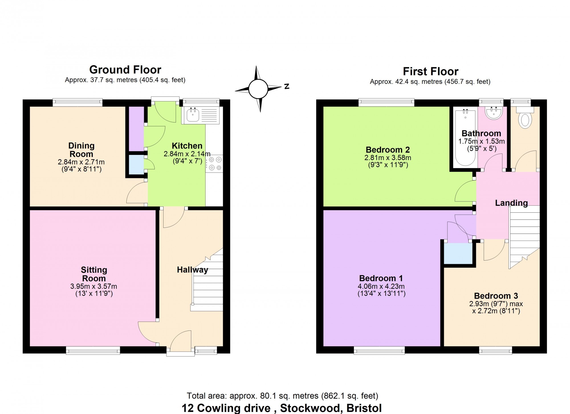 3 Bedrooms Terraced house for sale in Cowling Drive, Stockwood BS14