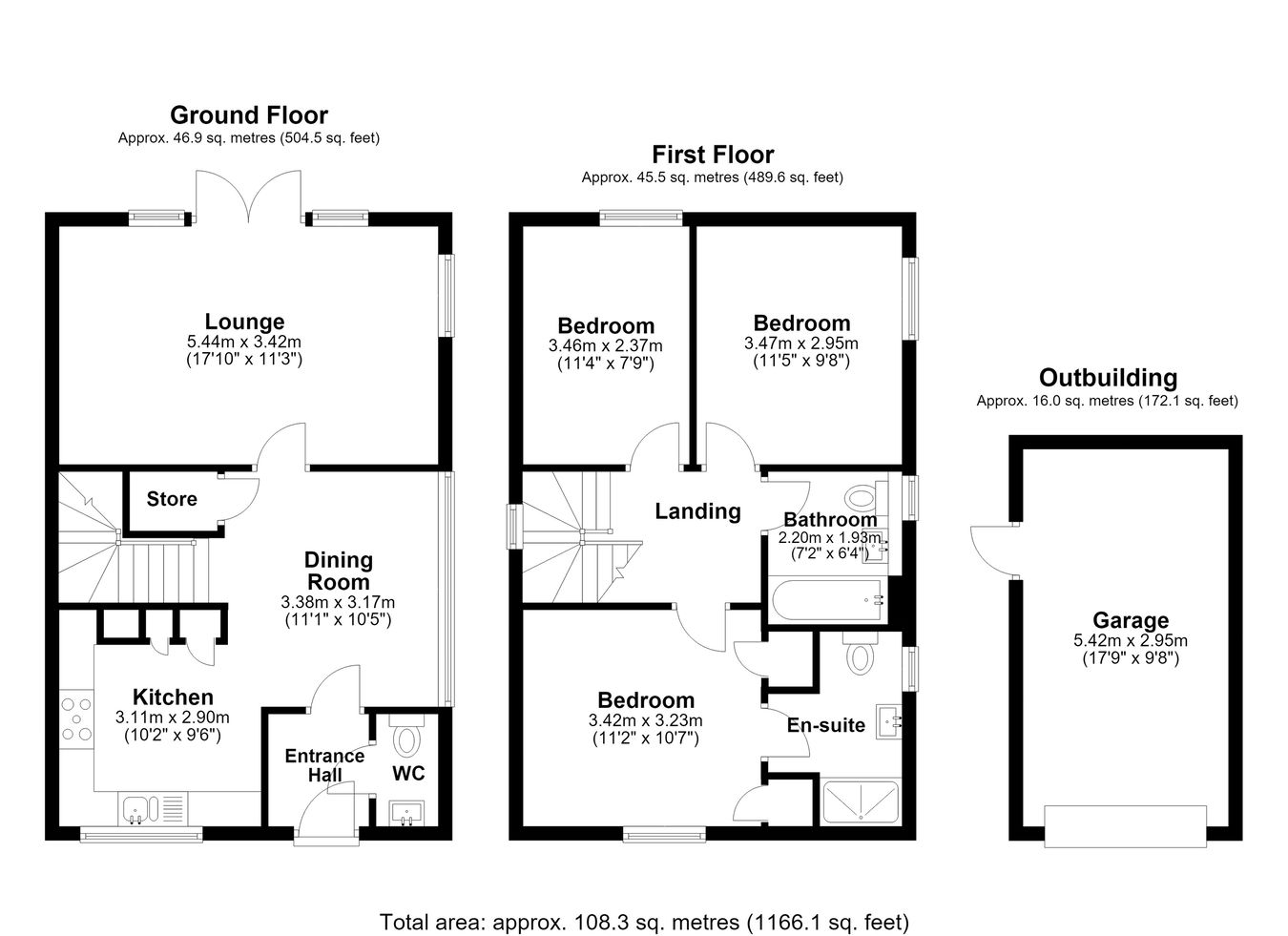 Short Lane, Dover floorplan