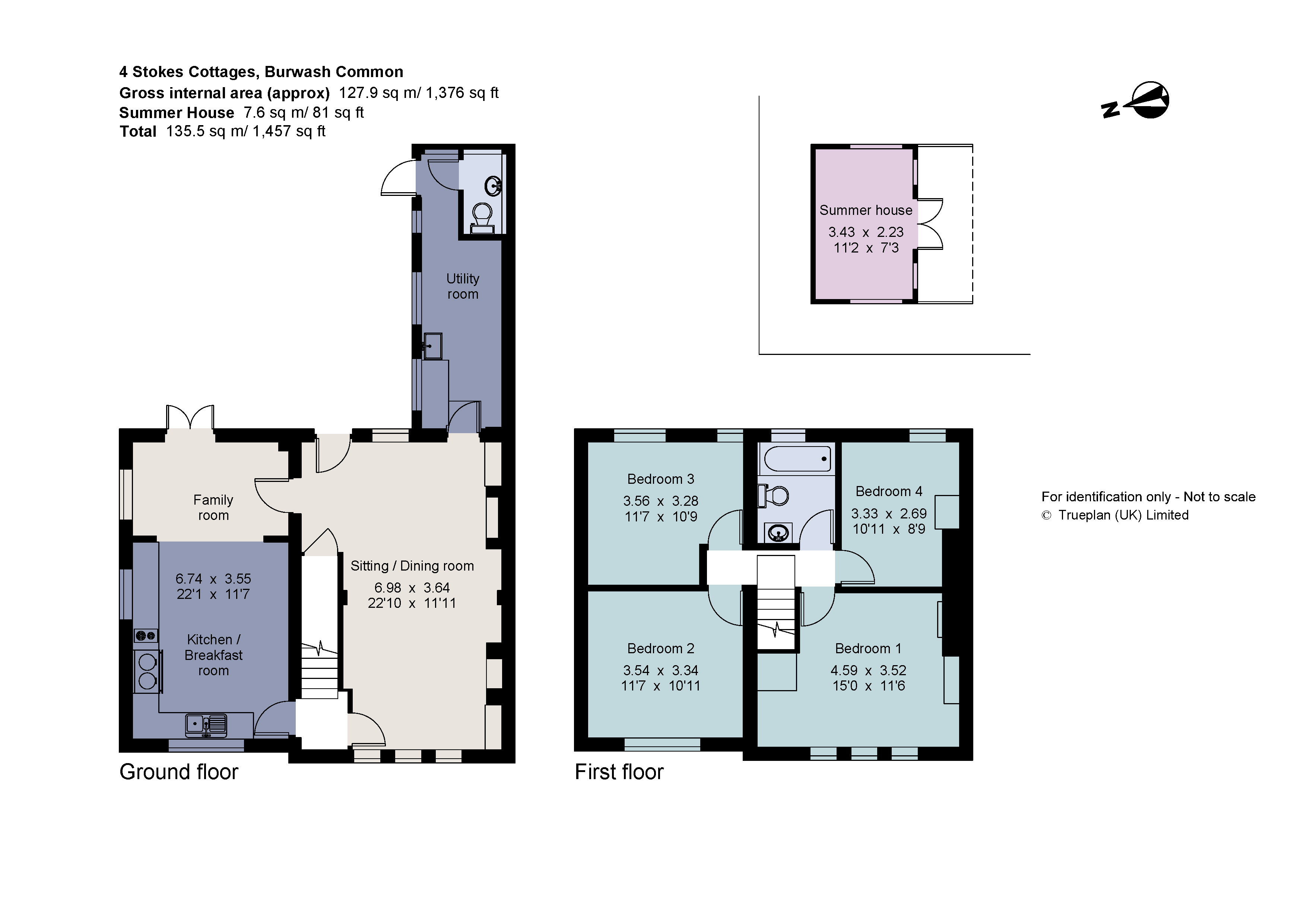 Stokes Cottages, Heathfield Road, Burwash Common, Etchingham TN19, 4