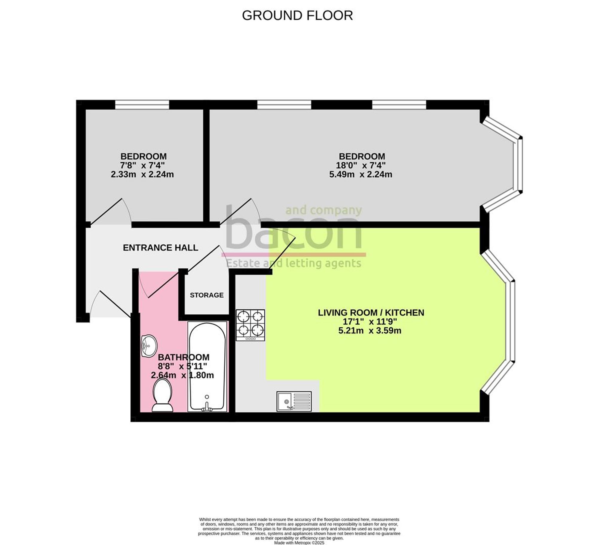 Flat 4, 1 Winchester Road, Worthing floorplan