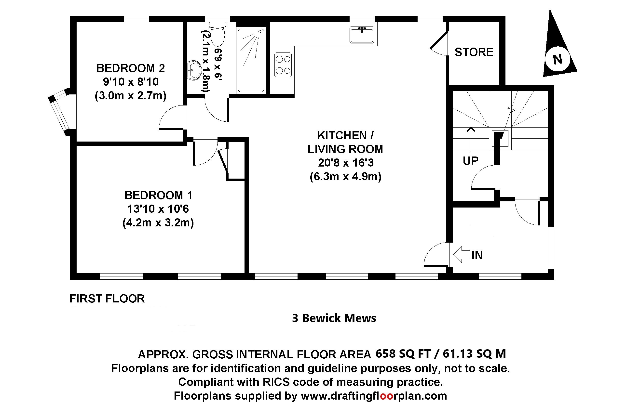 3, Bewick Mews, Hungerford floorplan