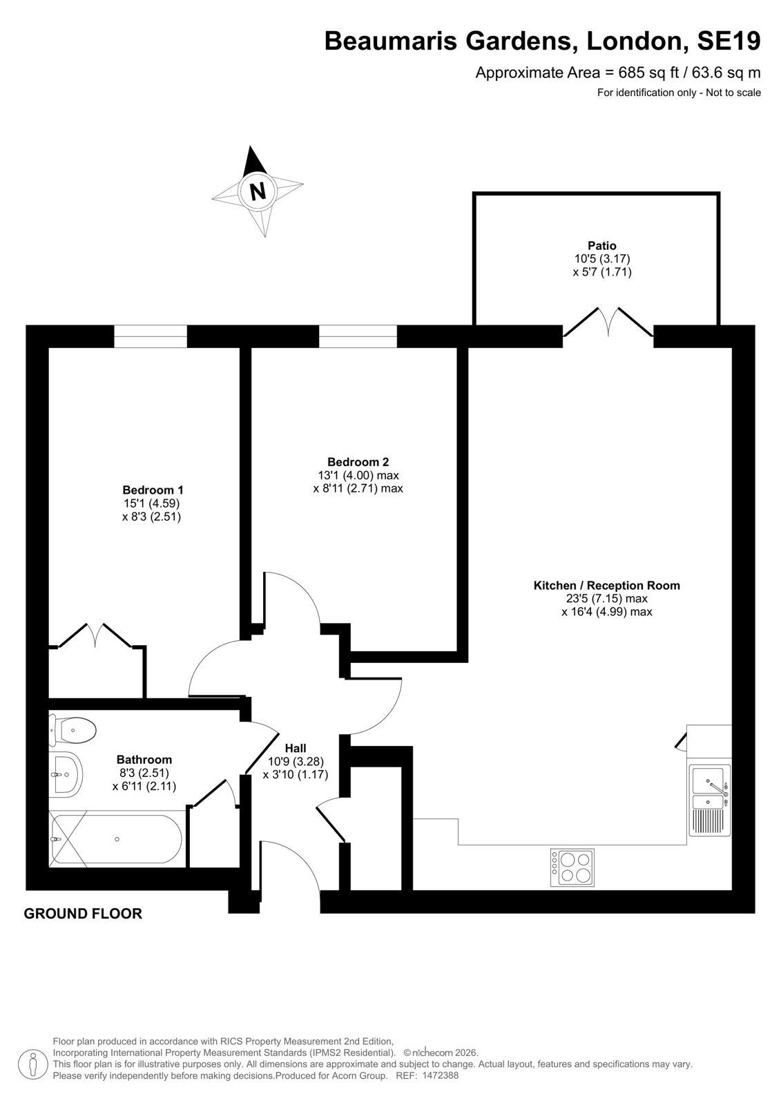 4, Beaumaris Gardens, London floorplan