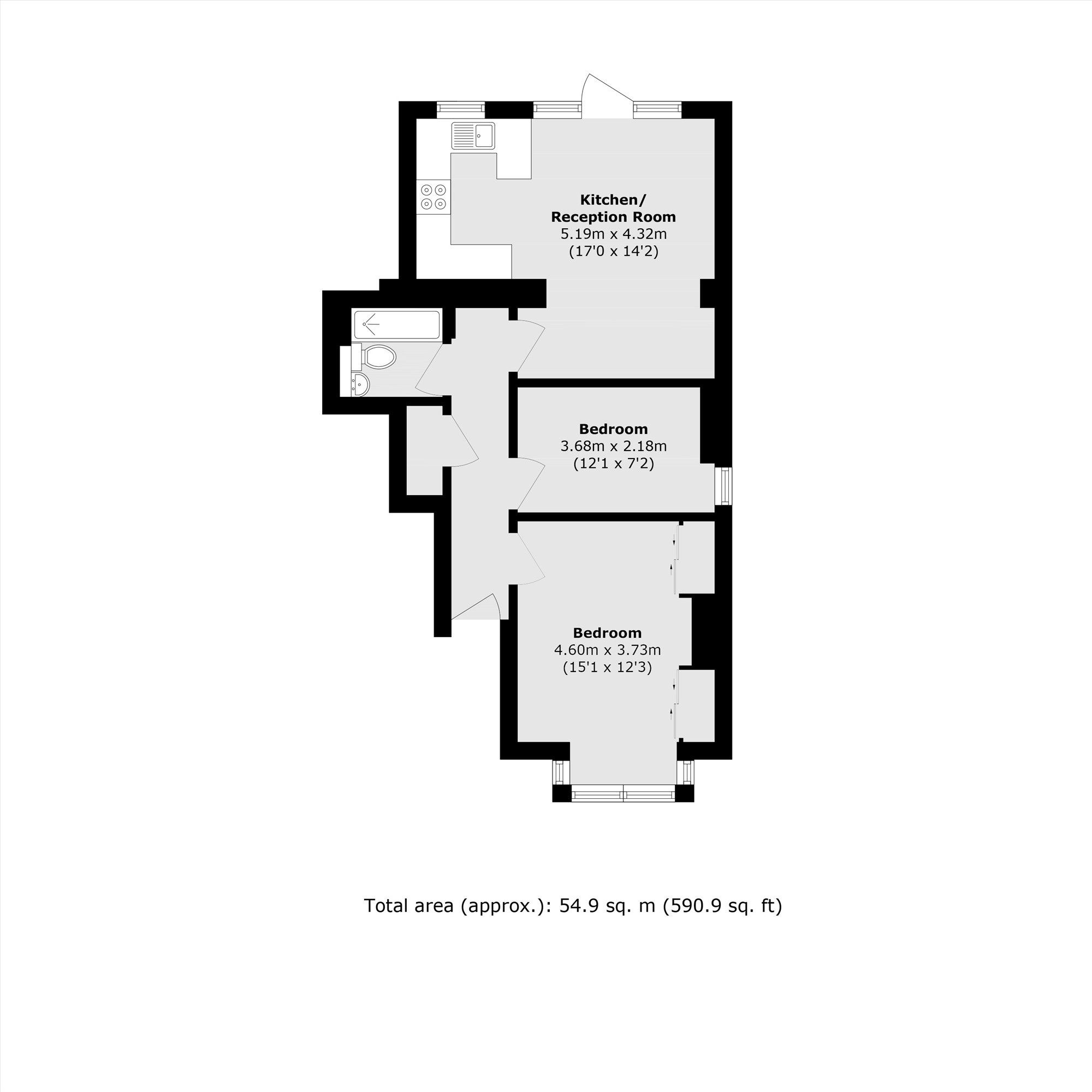 23B, Windsor Road, Teddington floorplan