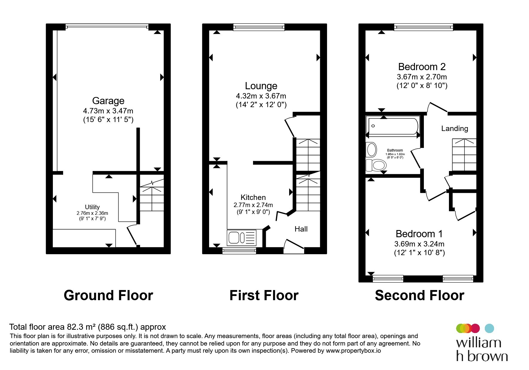 95, Keswick Close, Halifax floorplan