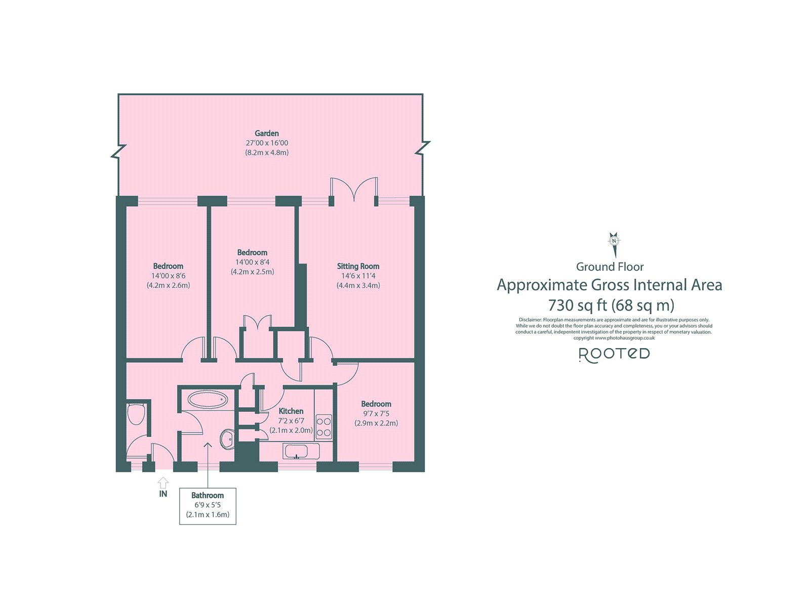 25, Butfield House, Hackney floorplan