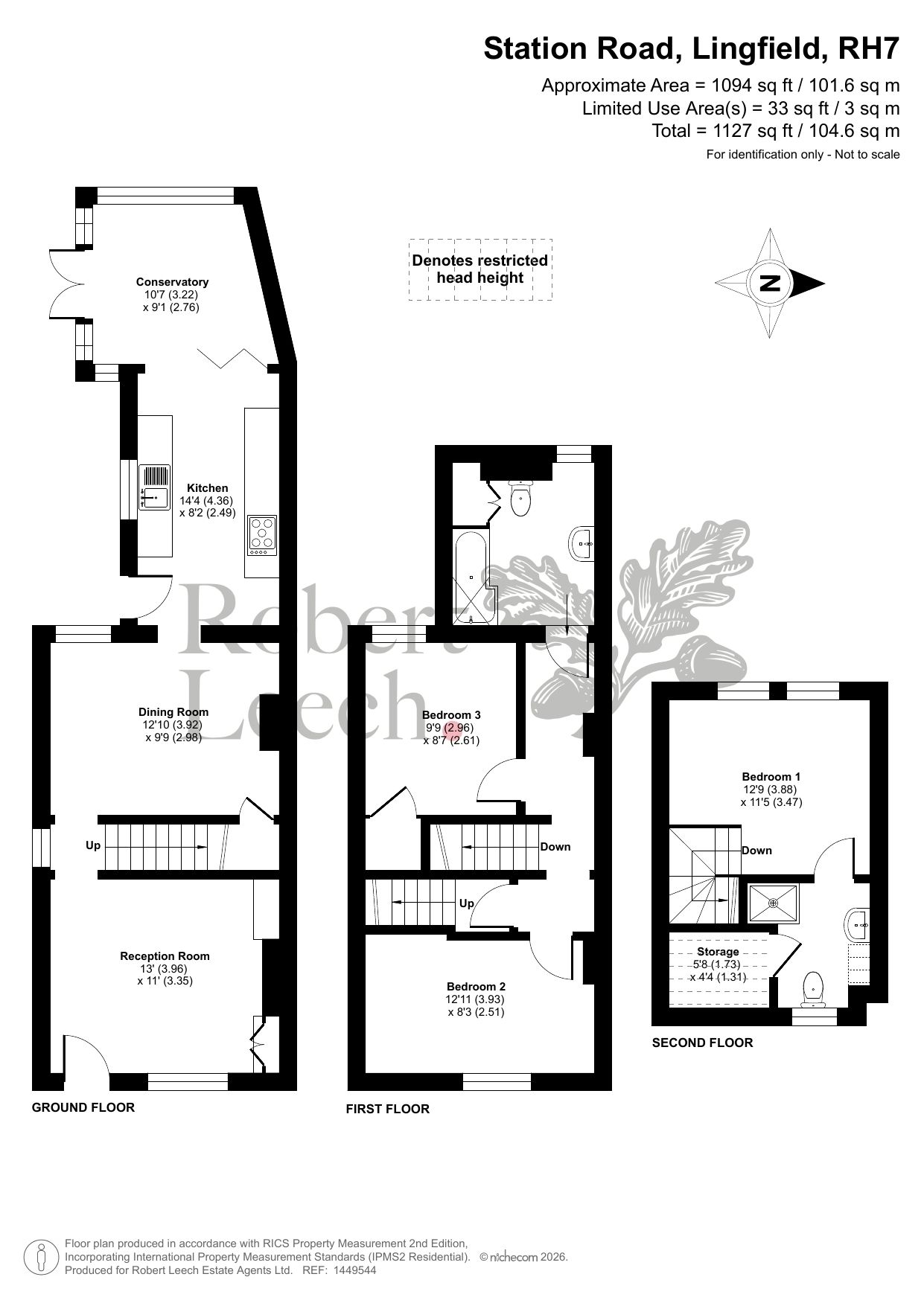 96, Station Road, Lingfield floorplan