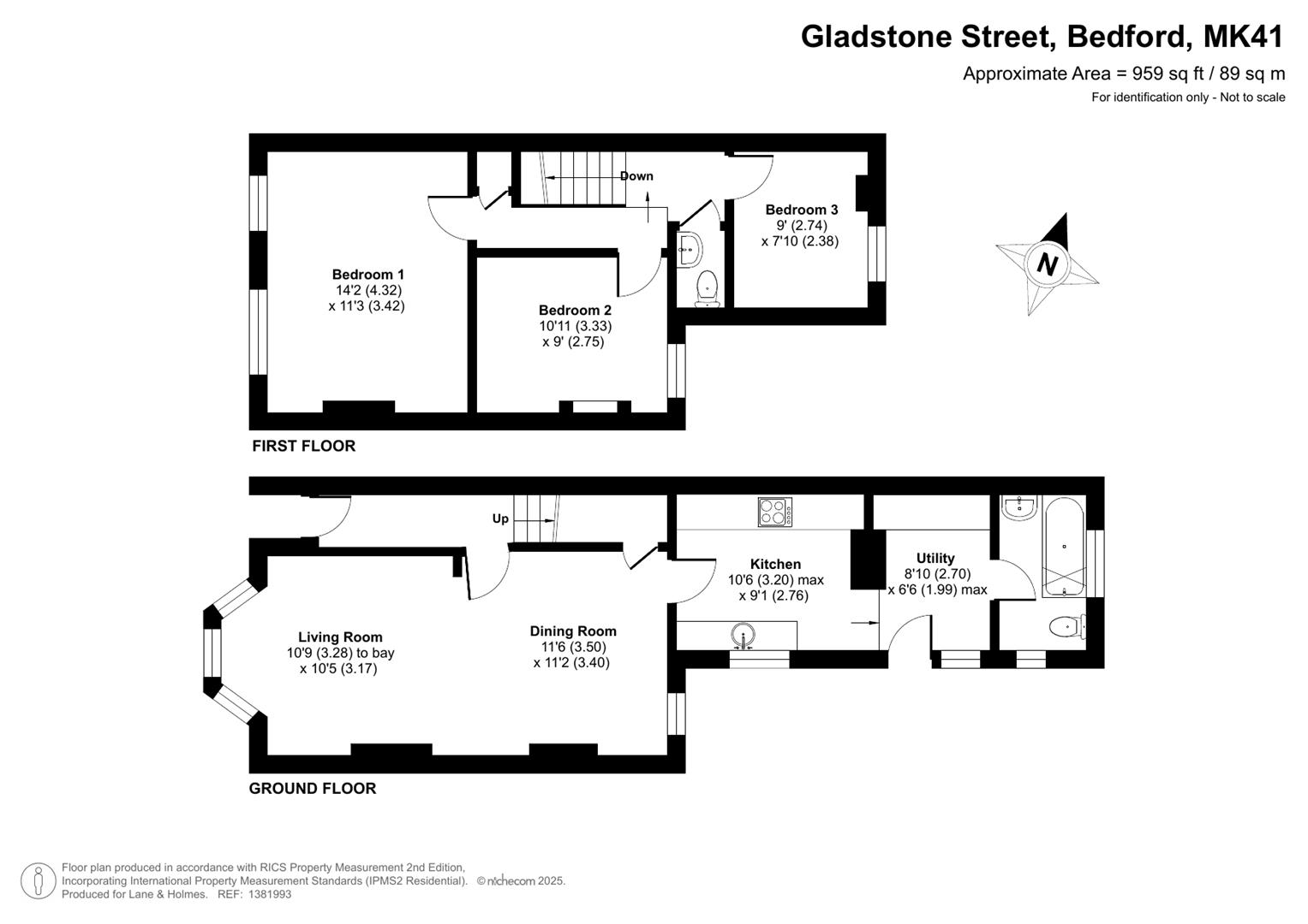 77, Gladstone Street, Bedford floorplan