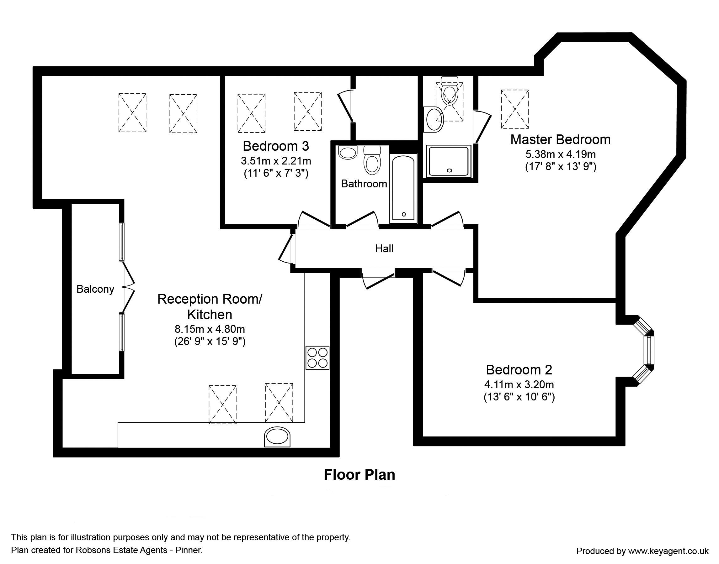 Avenue Road, Pinner floorplan