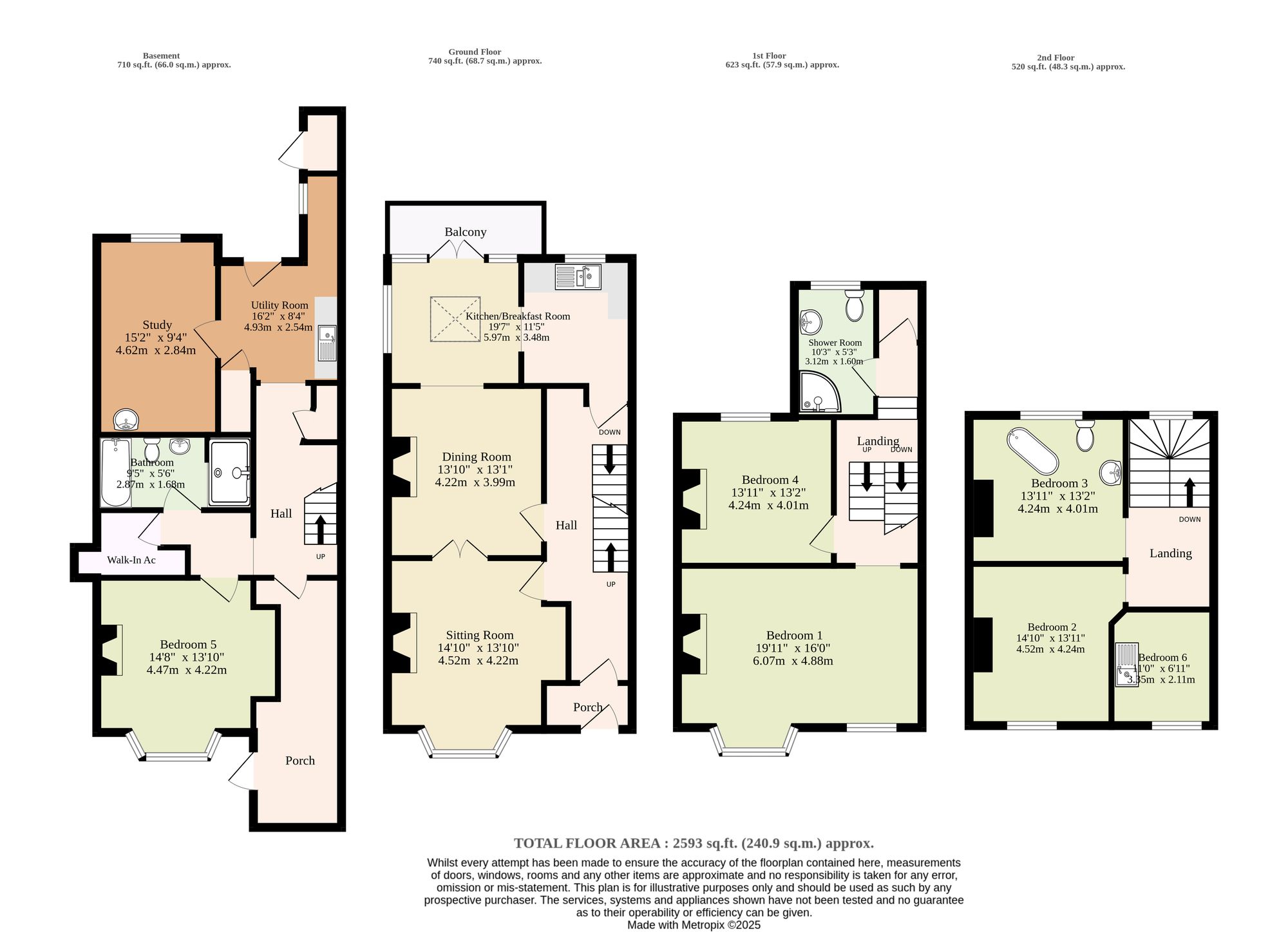 16 Wellington Esplanade, Lowestoft floorplan