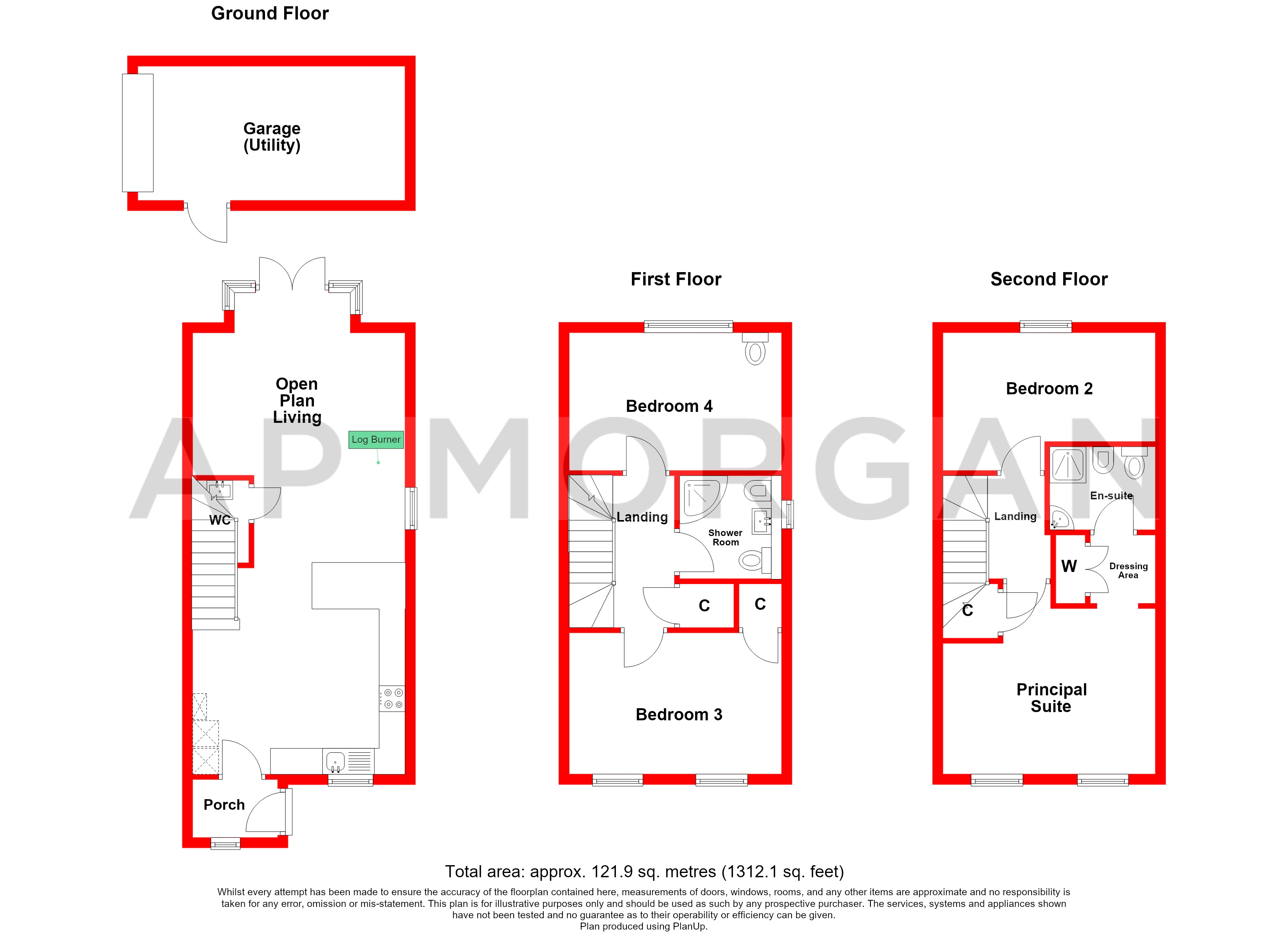 41, Brandwood Crescent, Birmingham floorplan