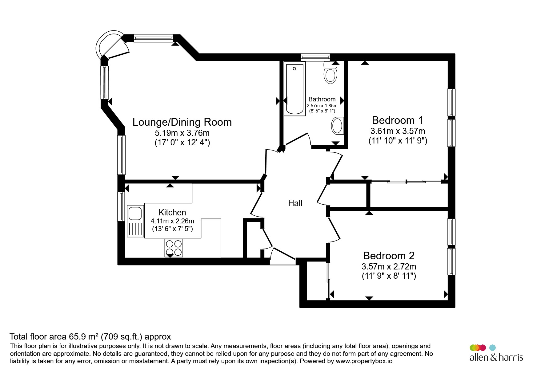21, Woodlands Road, Glasgow floorplan