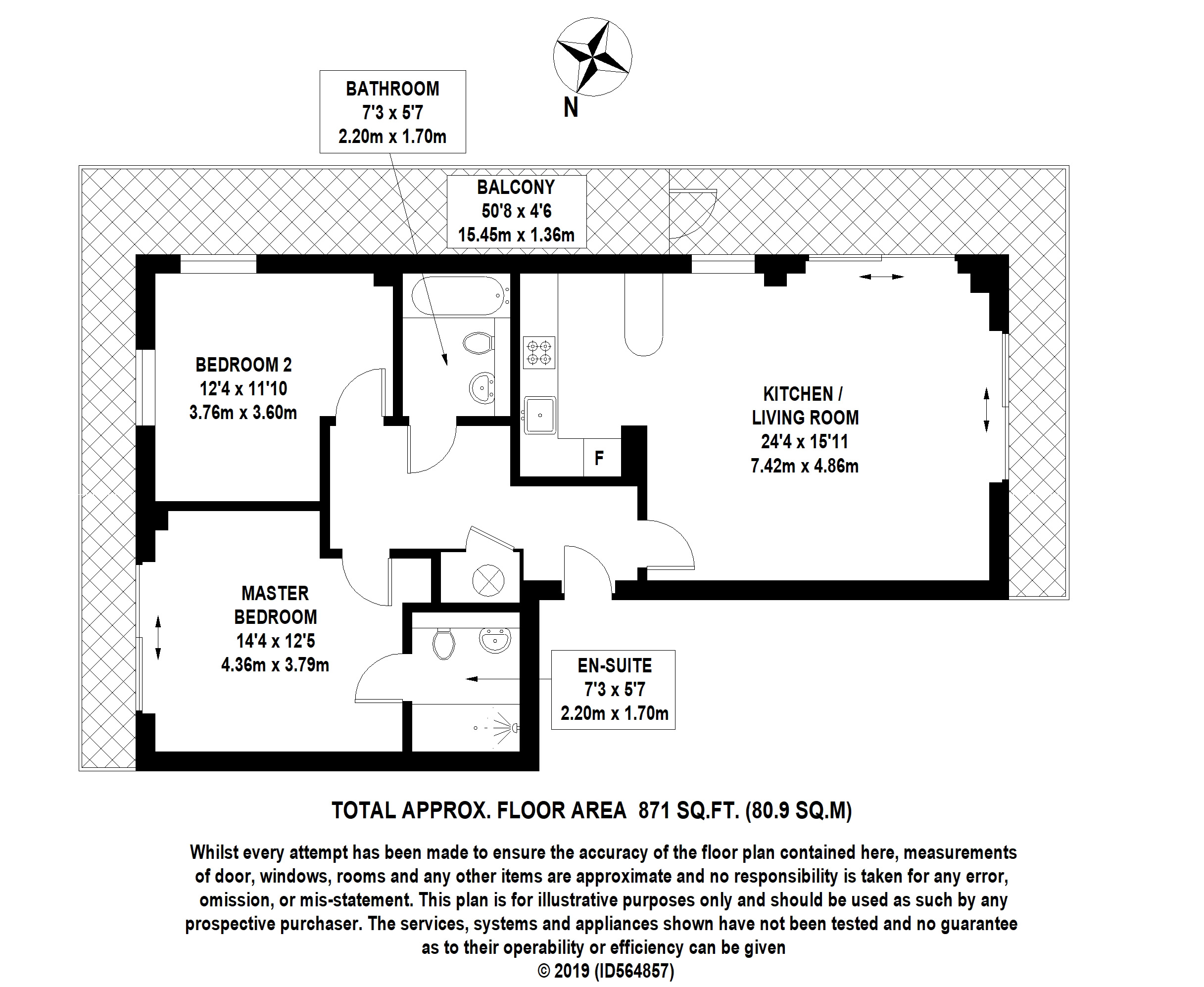 Flat 505, Montana Building, Deals Gateway, London floorplan