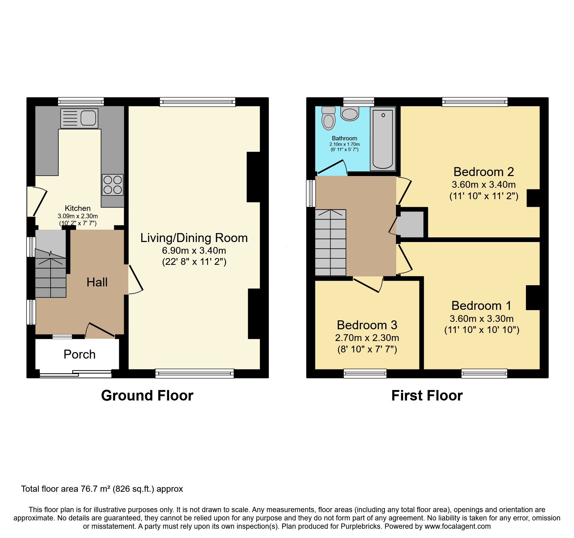 25, Heol Aneurin, Caerphilly floorplan