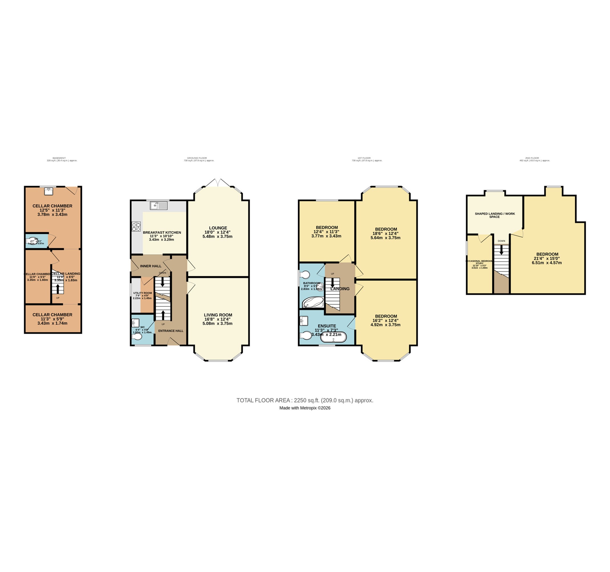 21, Chandos Road, Stockport floorplan