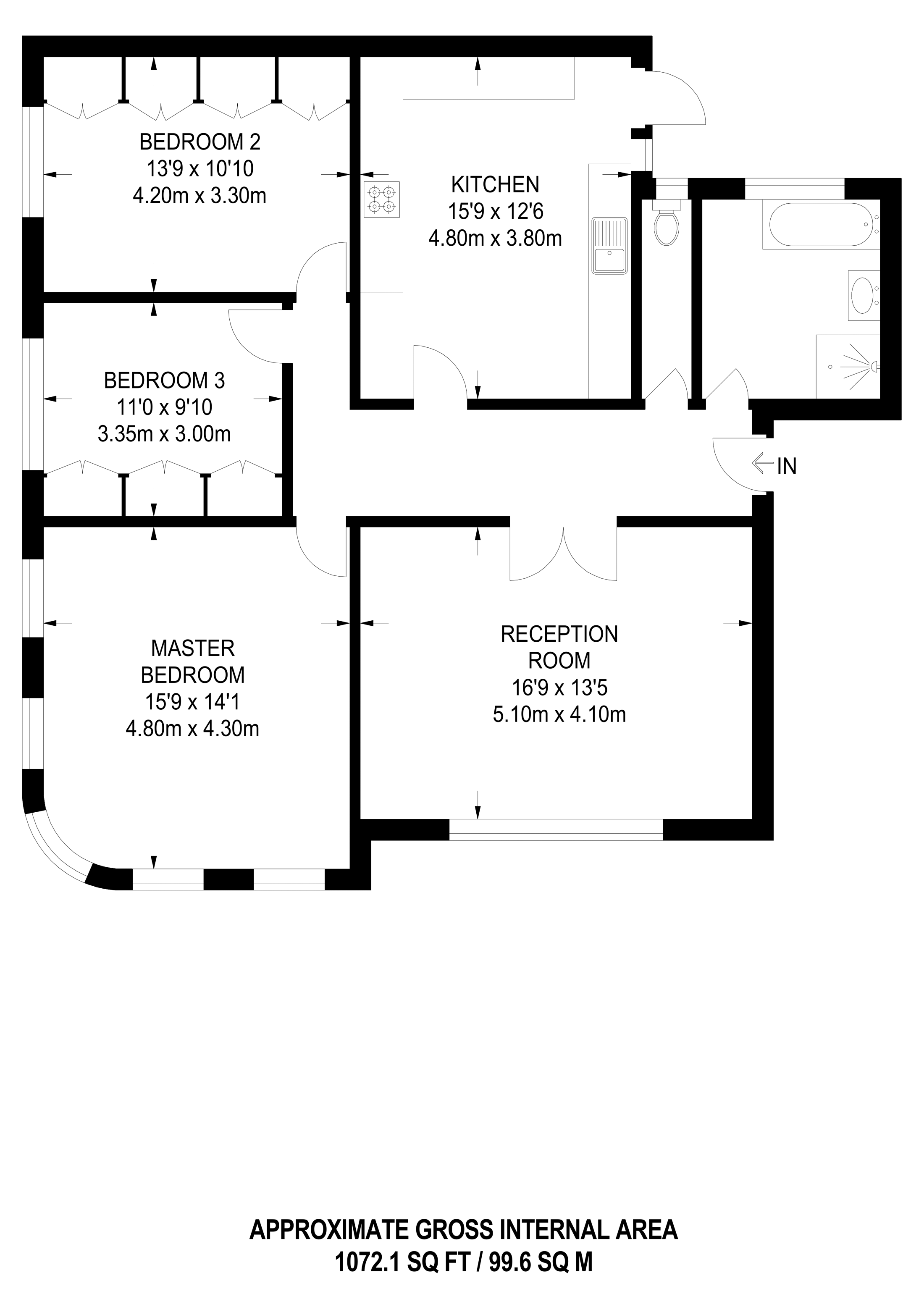 3 Bedrooms Flat to rent in Holders Hill Road, London, 1El, Hendon, London NW4