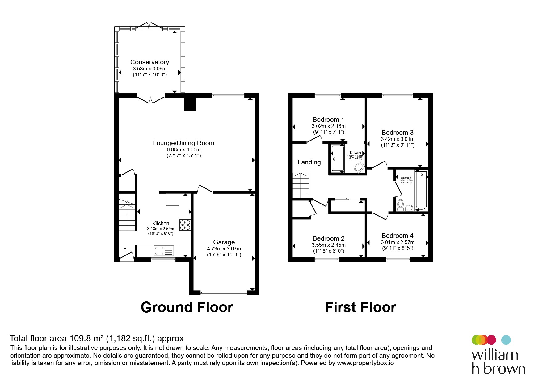 20, Stonegarth Close, Barnsley floorplan