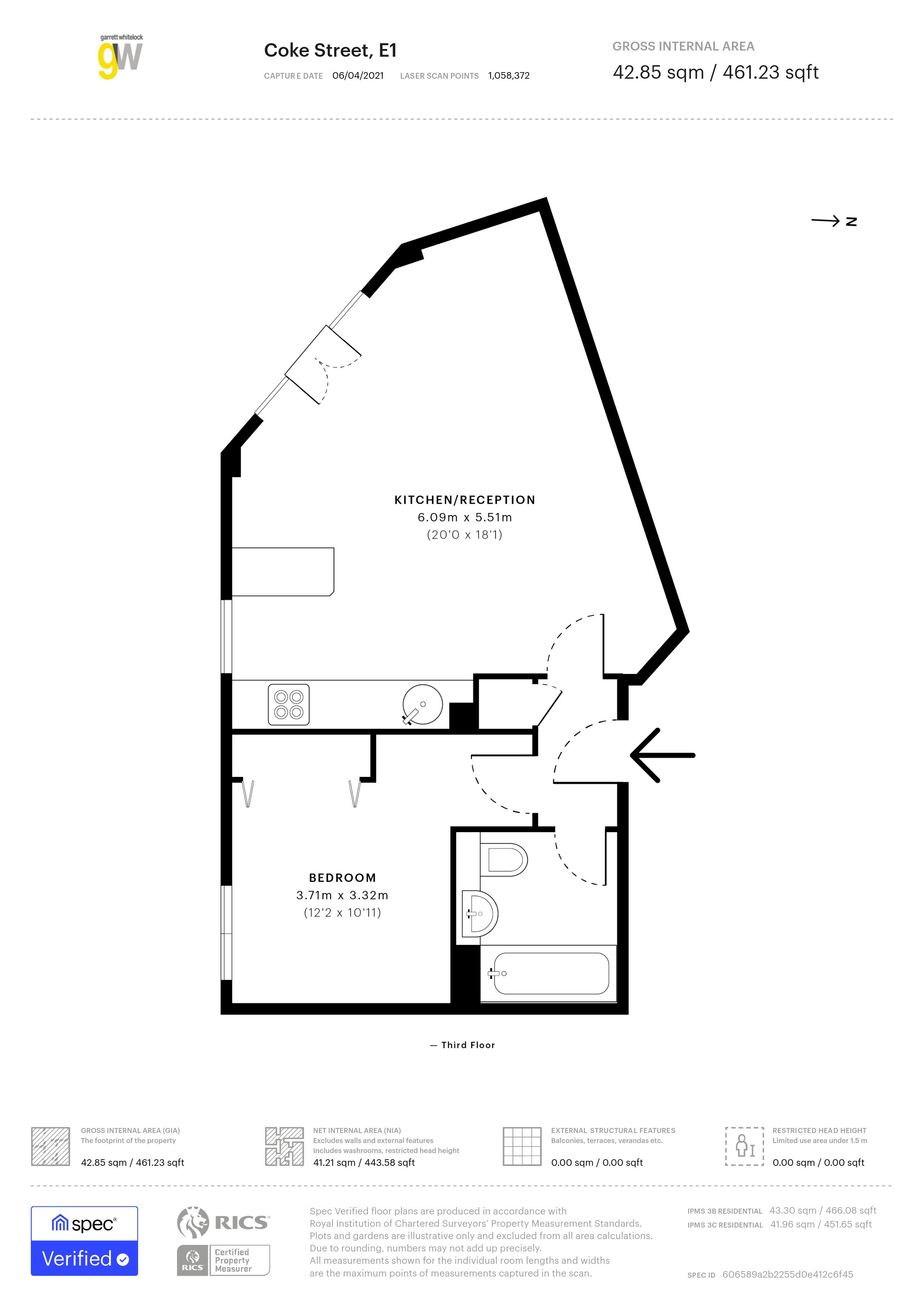 Cornell Building, Aldgate Triangle floorplan