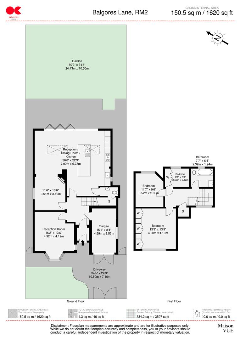 53, Balgores Lane, Gidea Park floorplan
