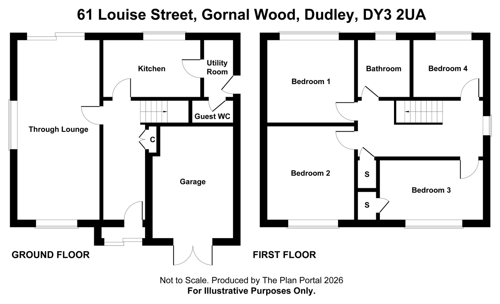 61, Louise Street, Dudley floorplan