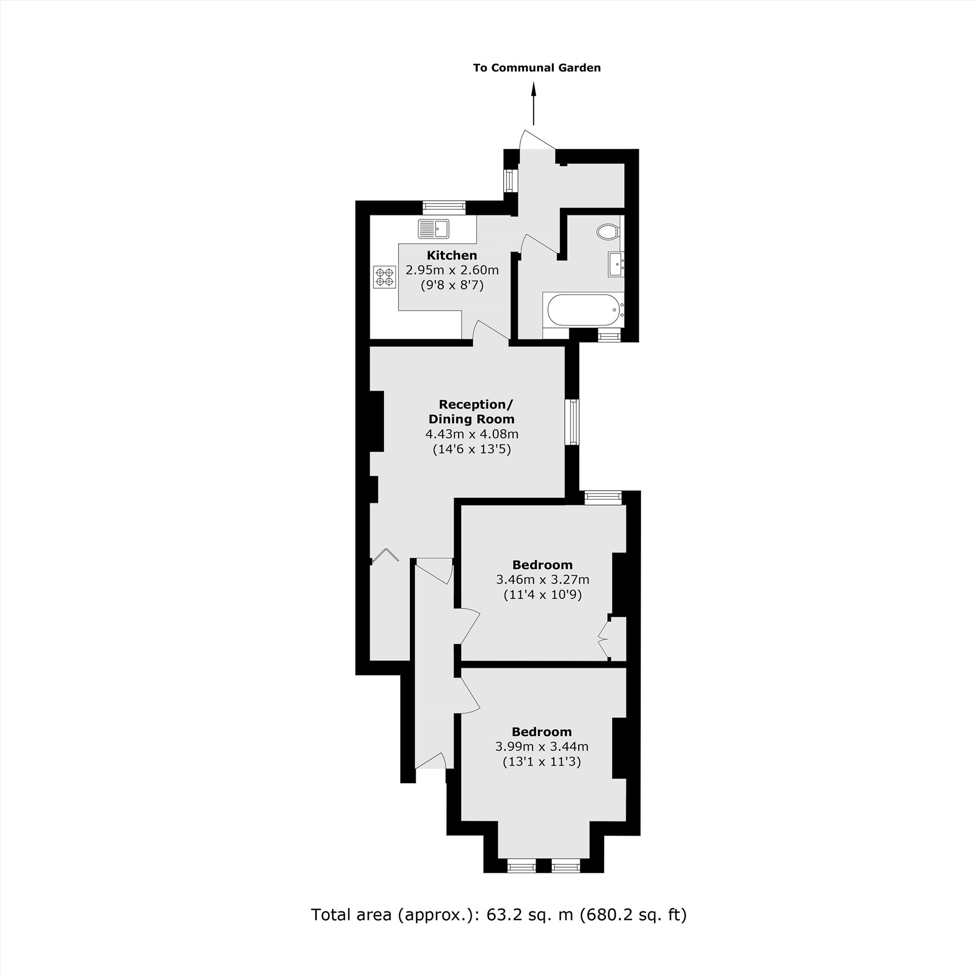 Faversham Road, London floorplan