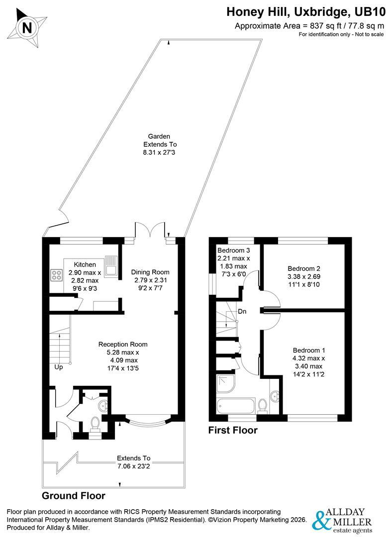 6, Honey Hill, Uxbridge floorplan