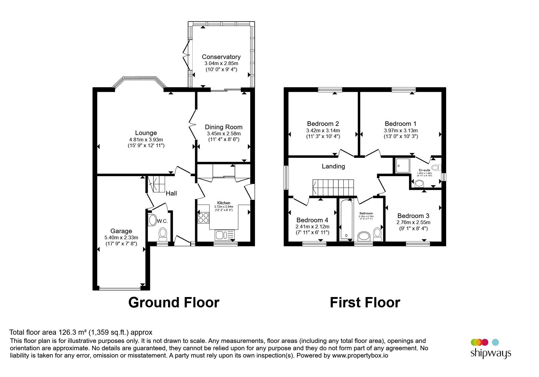 9, Ewloe Close, Kidderminster floorplan