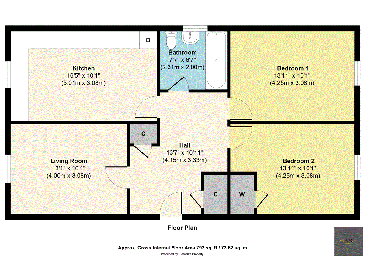 13/3 Gordon Street, Edinburgh floorplan