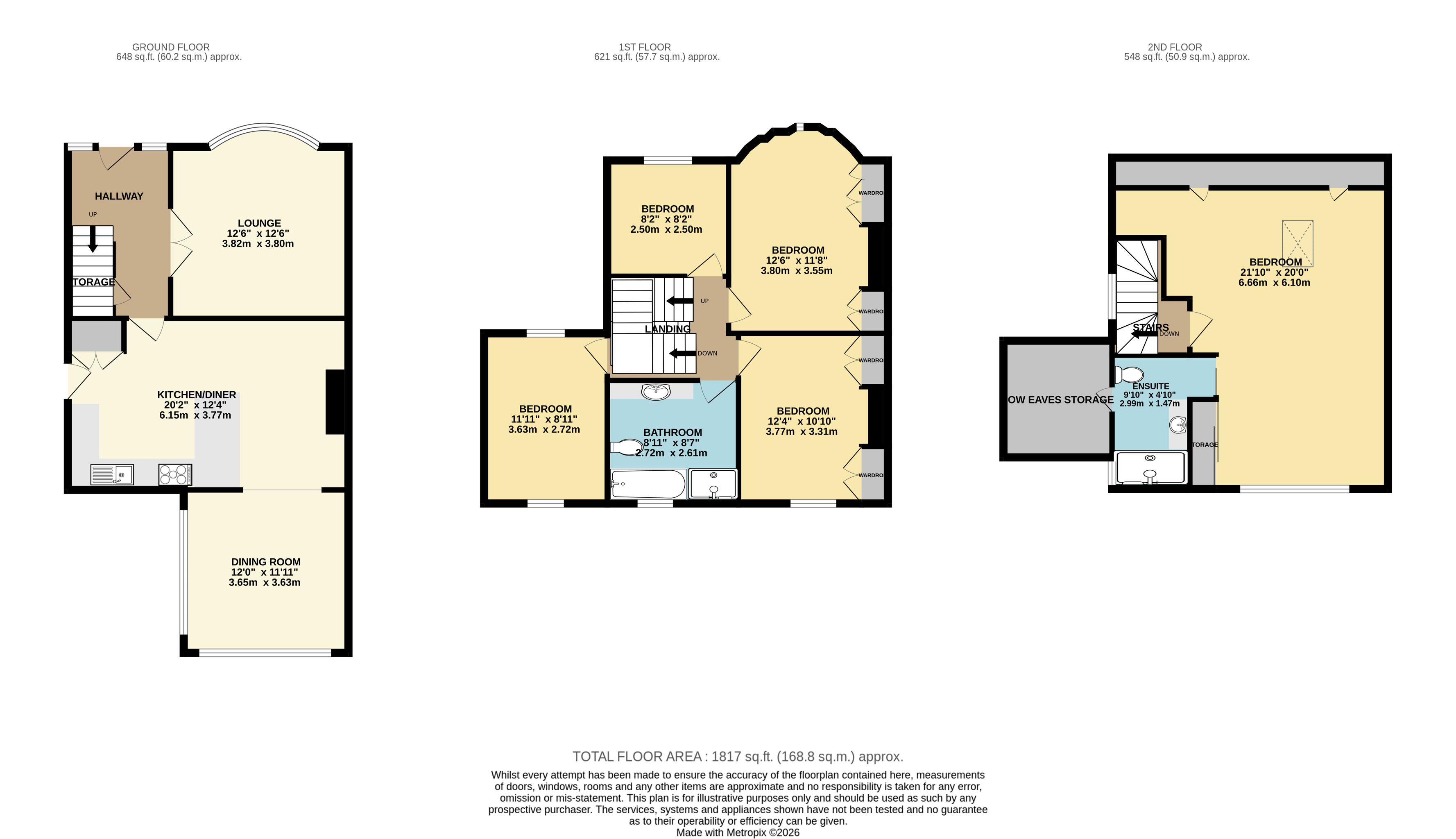 8, Moorland Walk, Leeds floorplan