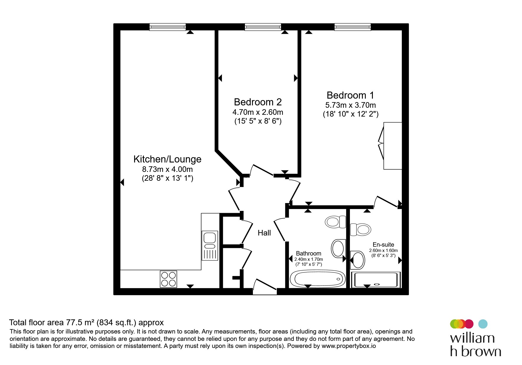 Flat 138, Central House, Eagle Way, BRENTWOOD floorplan