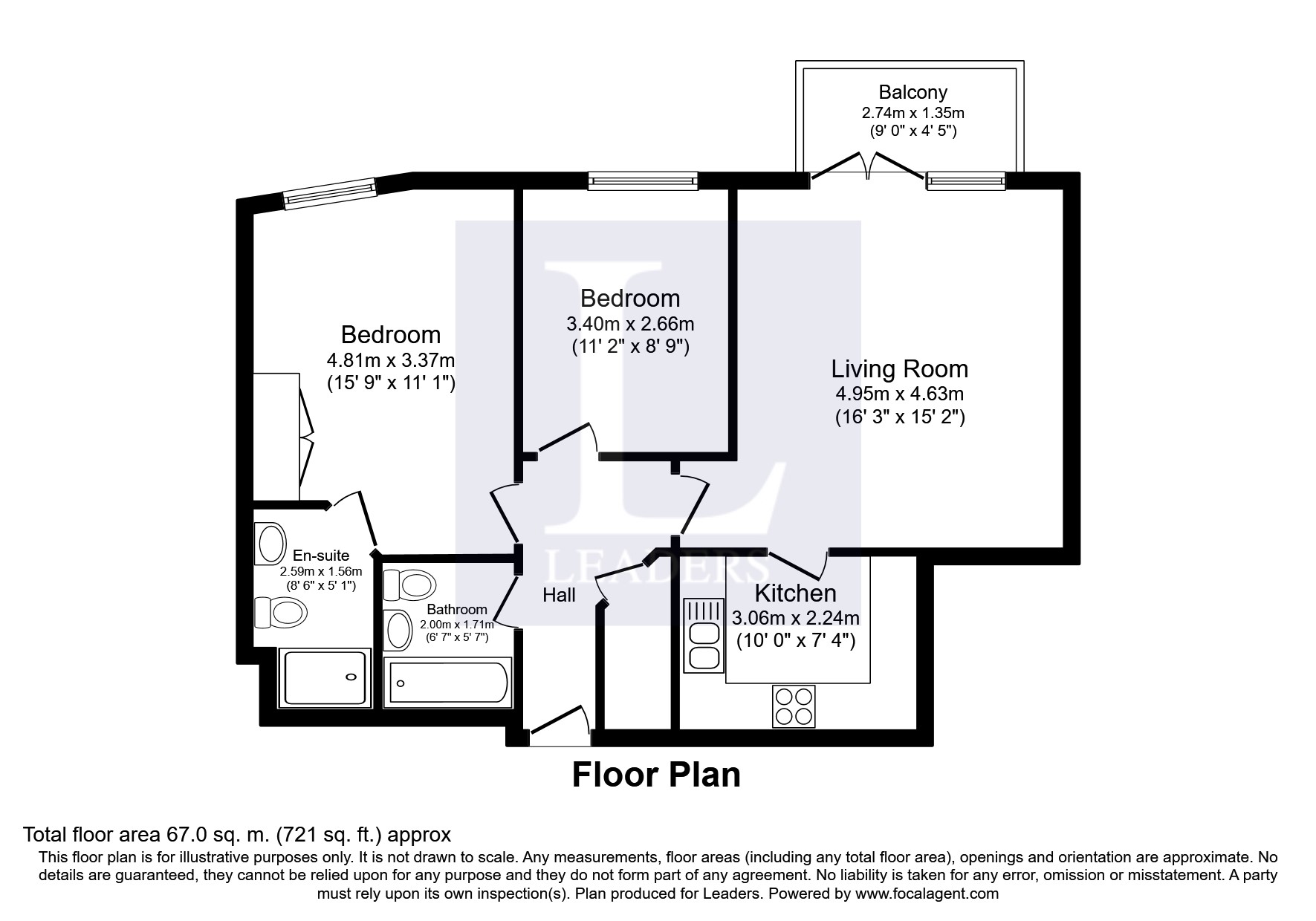 2 Bedrooms Flat to rent in Wadbrook Street, Kingston Upon Thames KT1