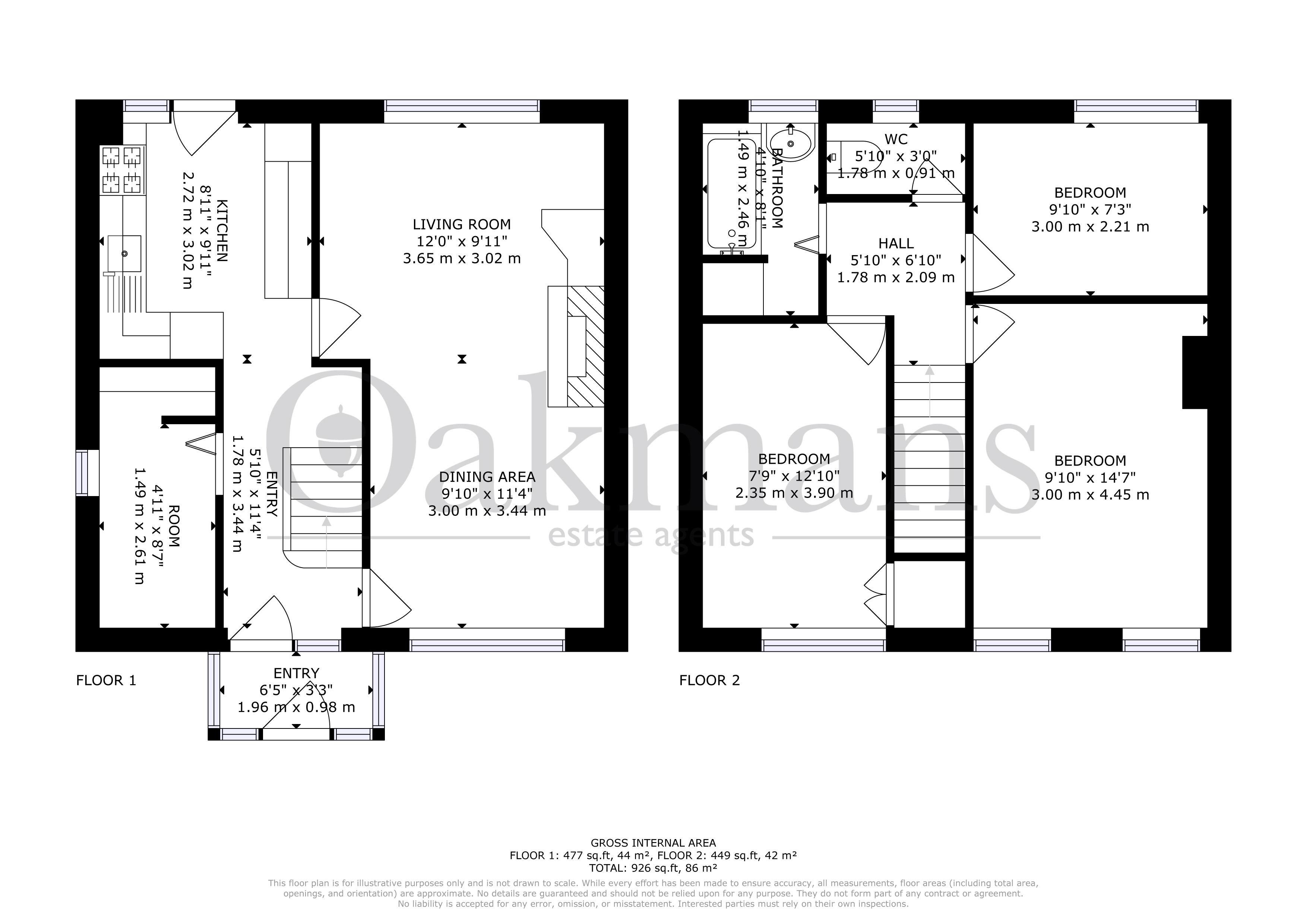 9, LUTLEY GROVE, BIRMINGHAM floorplan