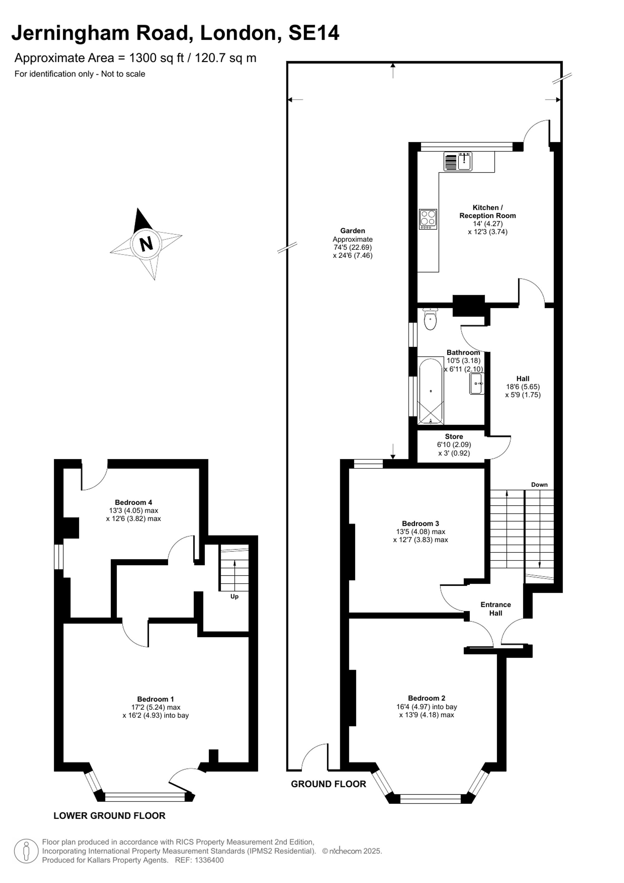 25A Jerningham Road, London floorplan