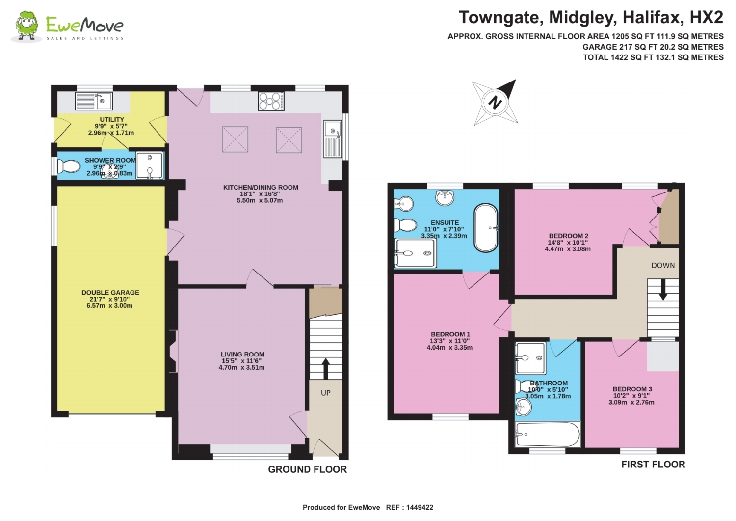 59, TOWNGATE, HALIFAX floorplan