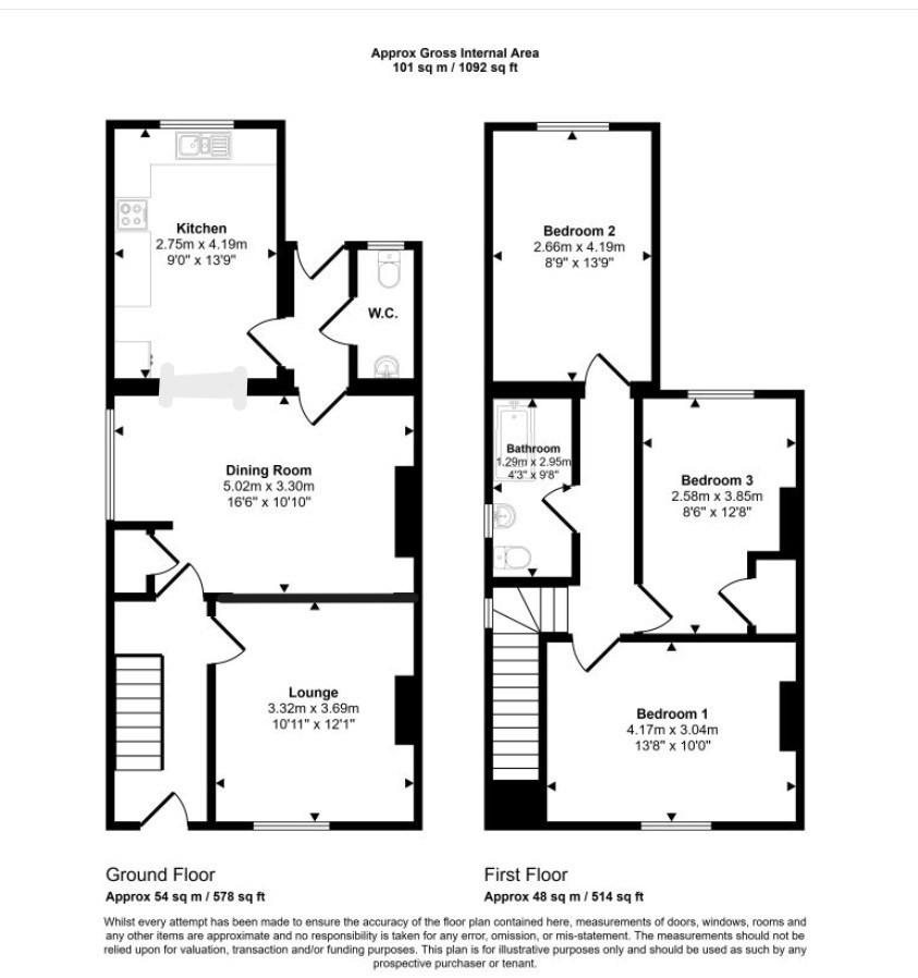 3, Low Road, Norwich floorplan