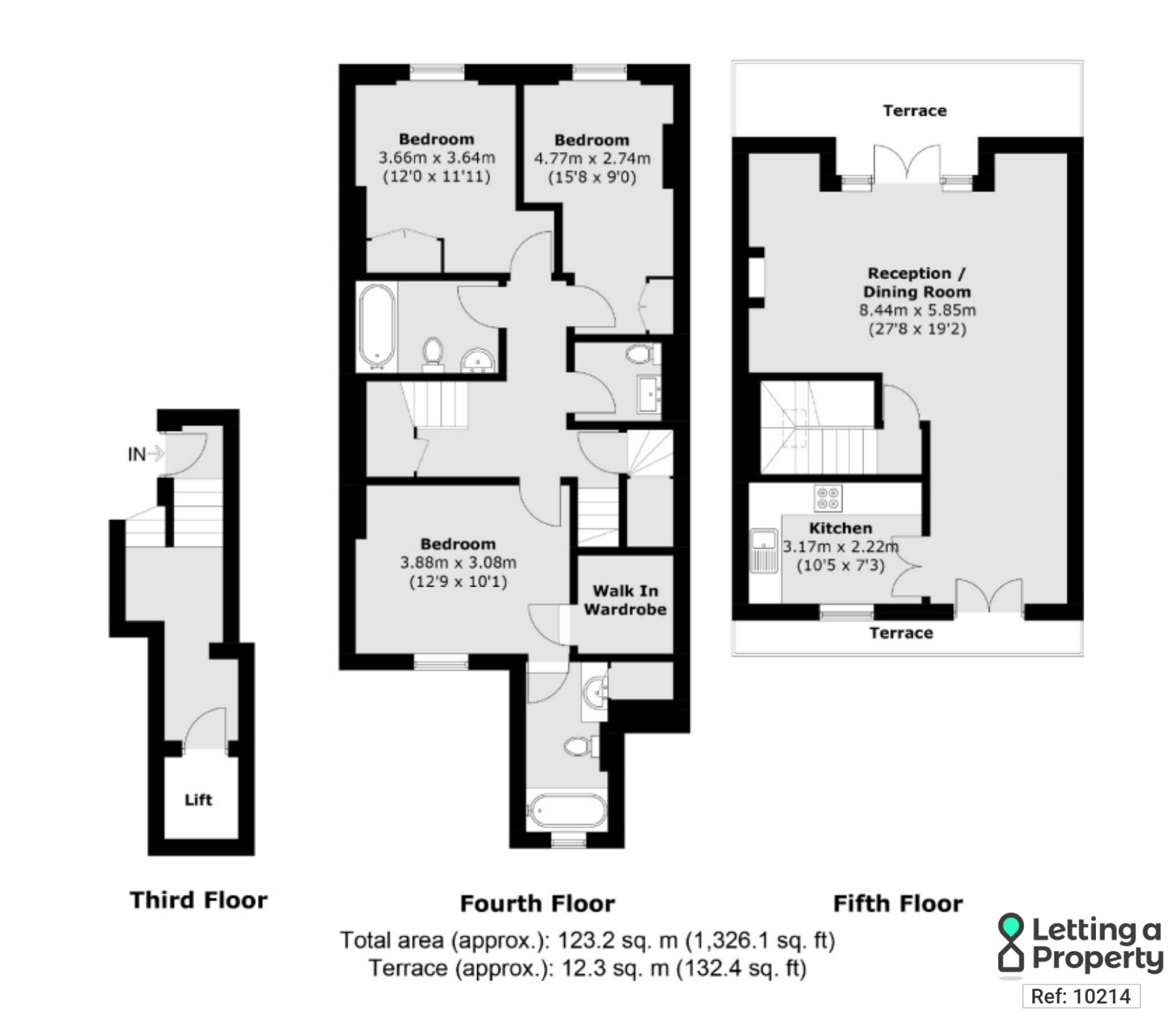Flat 6, 105, St. Georges Square, London floorplan