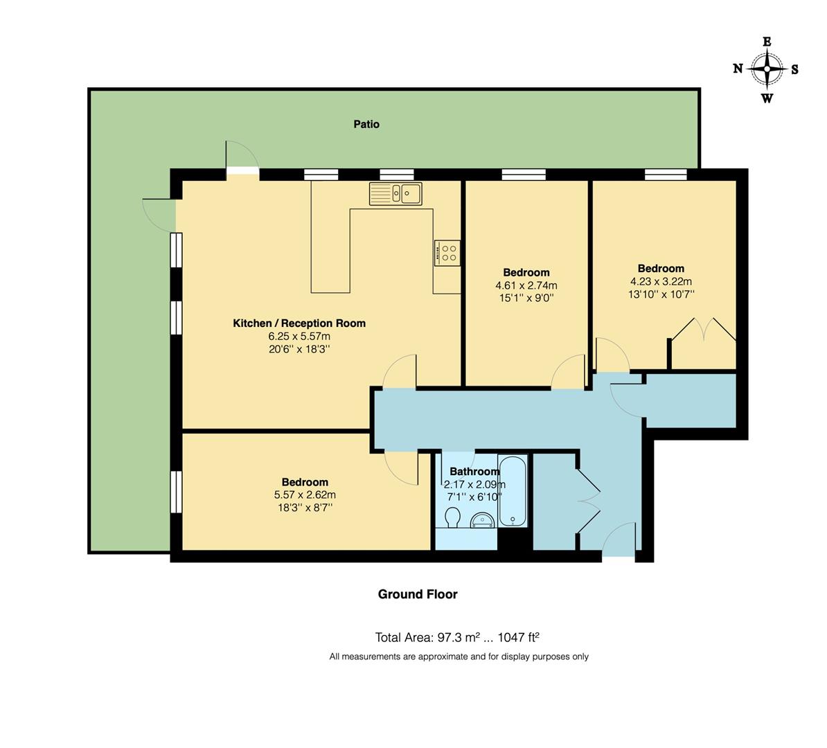 1 Manston Court, 2, Thornbury Way, Walthamstow floorplan