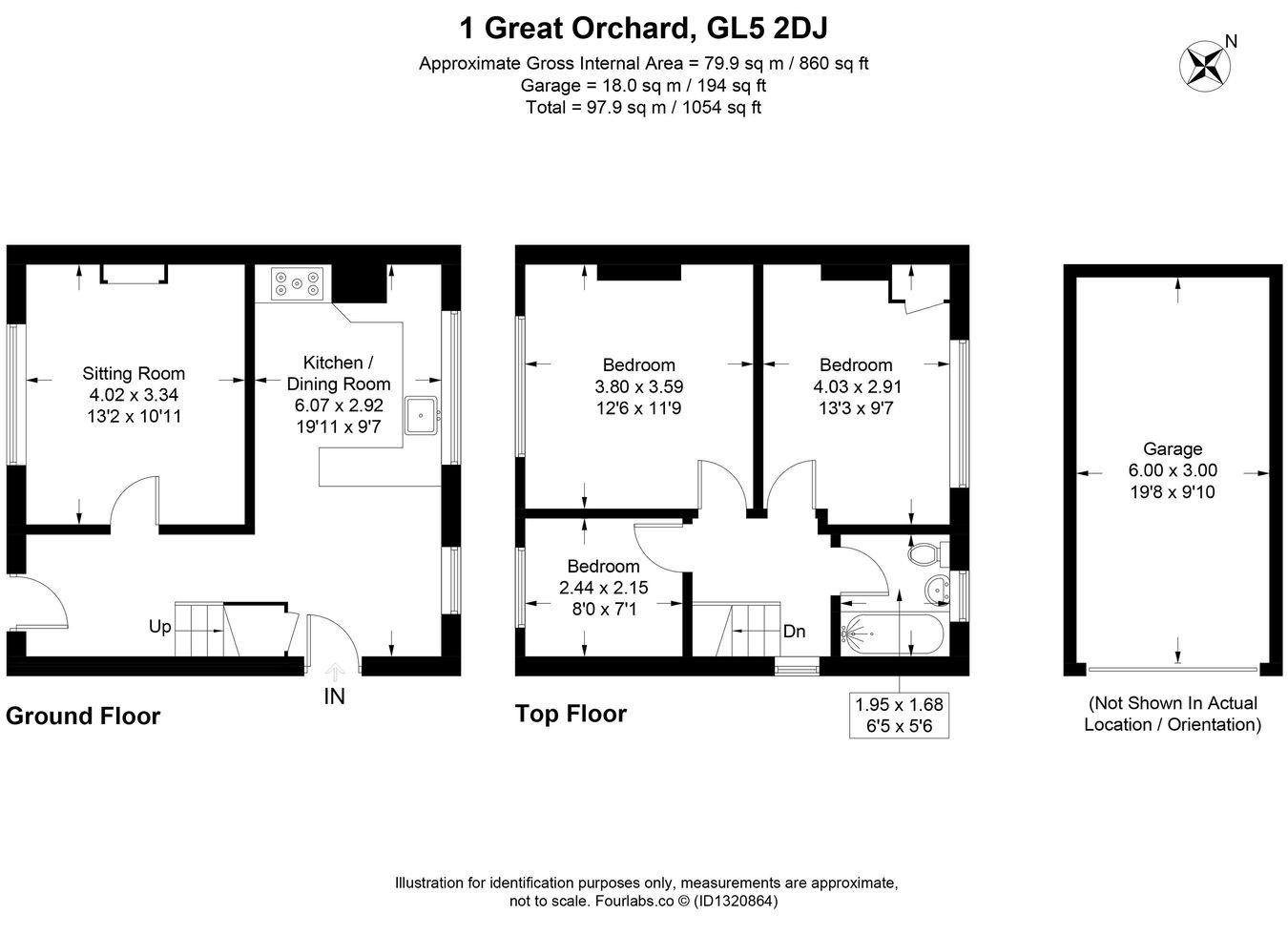 1, Great Orchard, Stroud floorplan