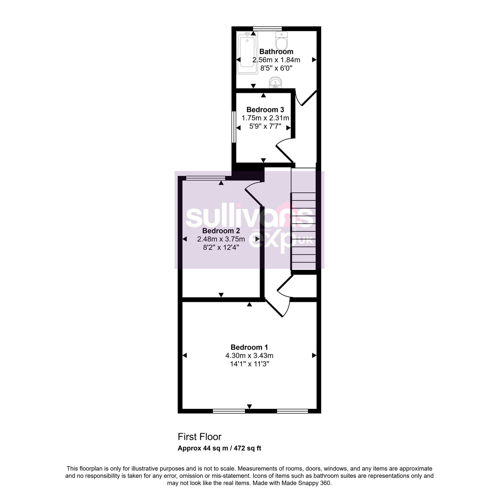 92, Church Road, Swansea floorplan