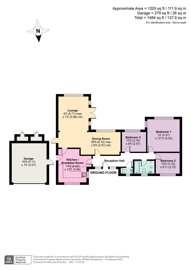 3 bed bungalow for sale in Highfields, East Horsley, Leatherhead KT24