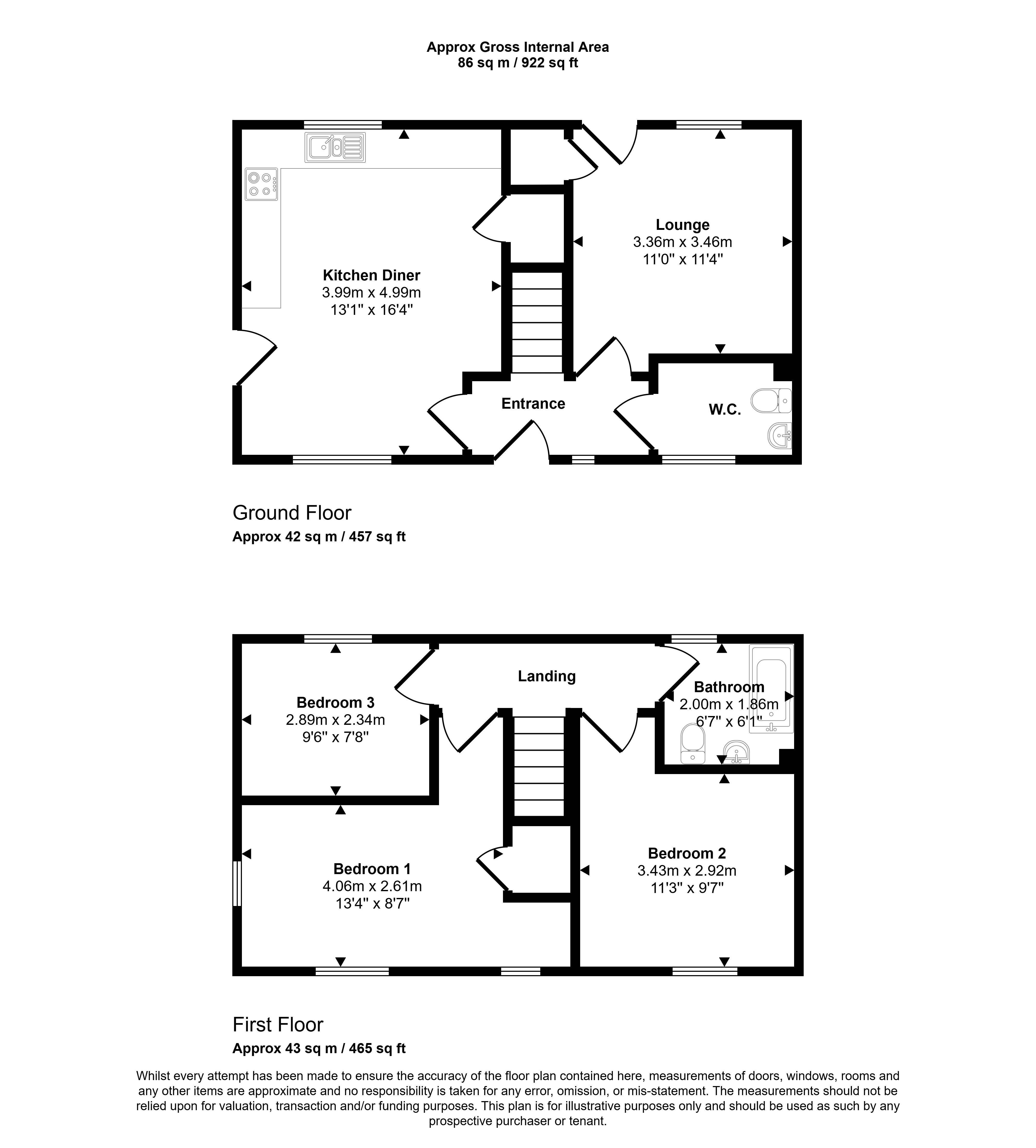 27, Pope Gardens, Tenterden floorplan