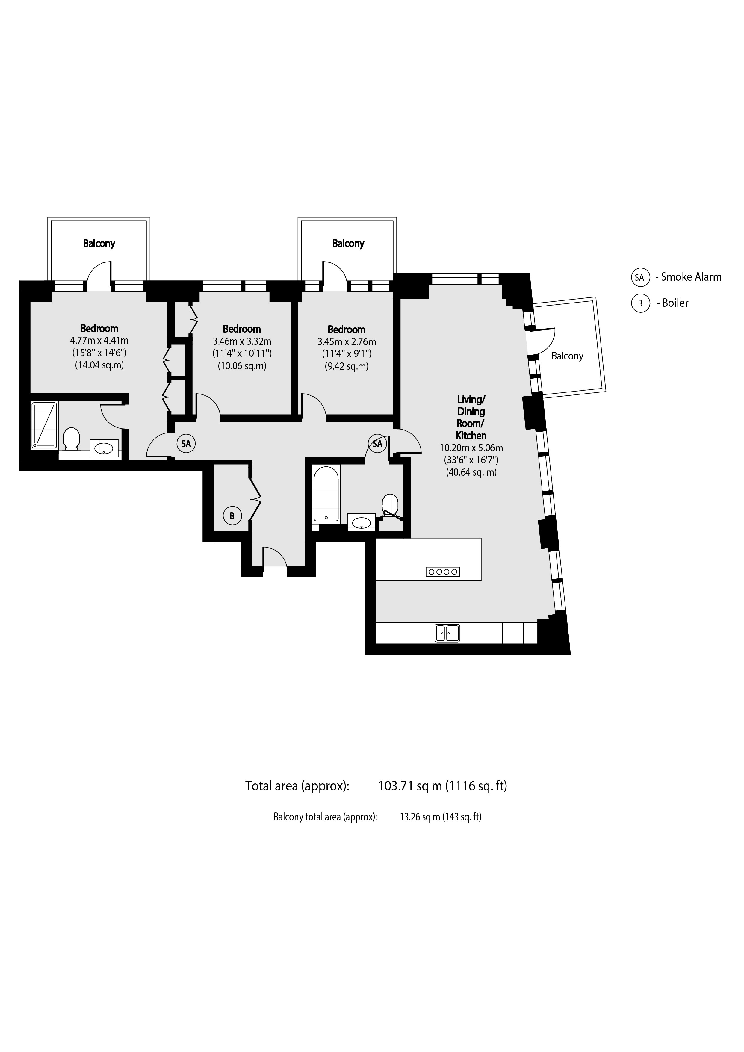 Vaughan Way, London Dock floorplan