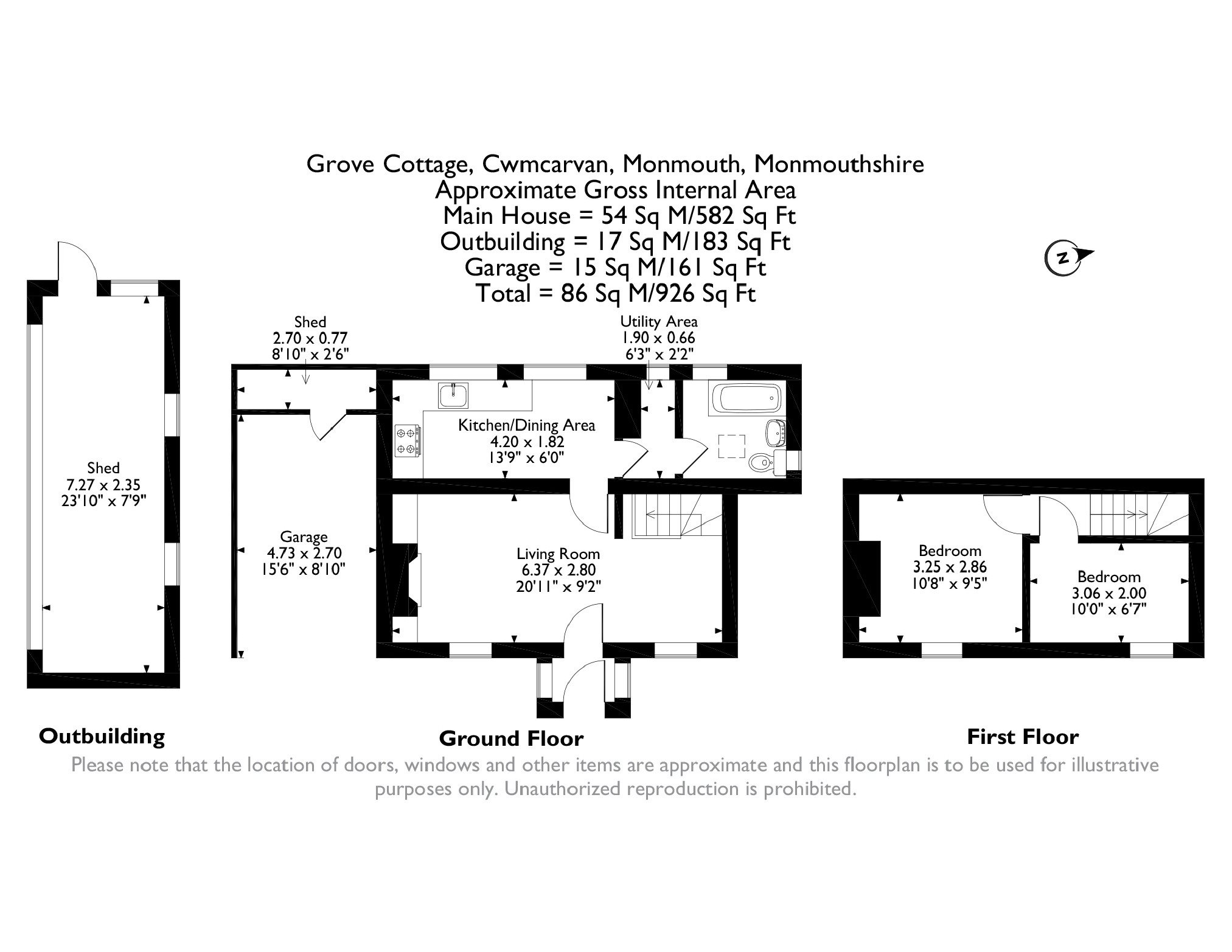 Cwmcarvan, Monmouth floorplan